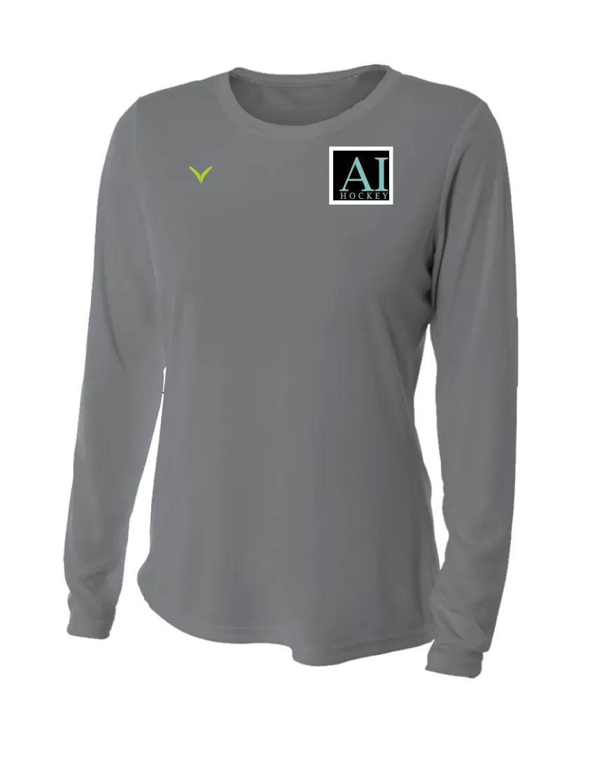 A TEST STORE Women's Long Sleeve Performance Crew