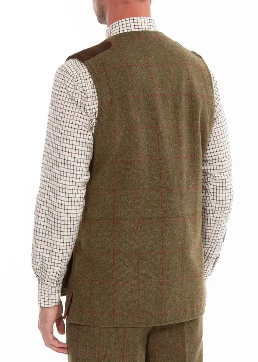 ALAN PAINE Combrook Mens Shooting Waistcoat - Sage