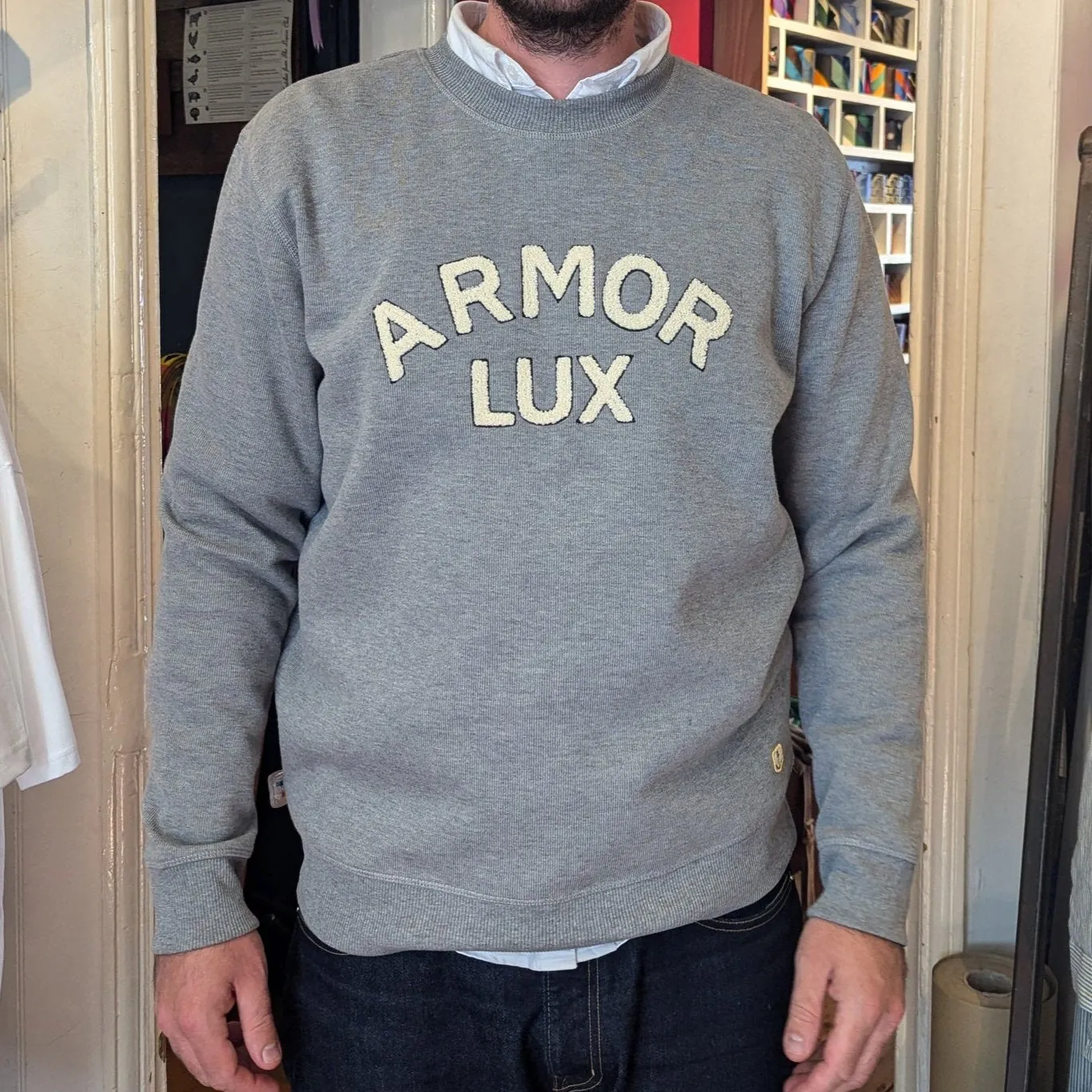 Armor Lux - Heritage Logo Sweat - Grey