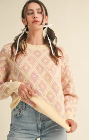 Avani Diamond Knit Sweater