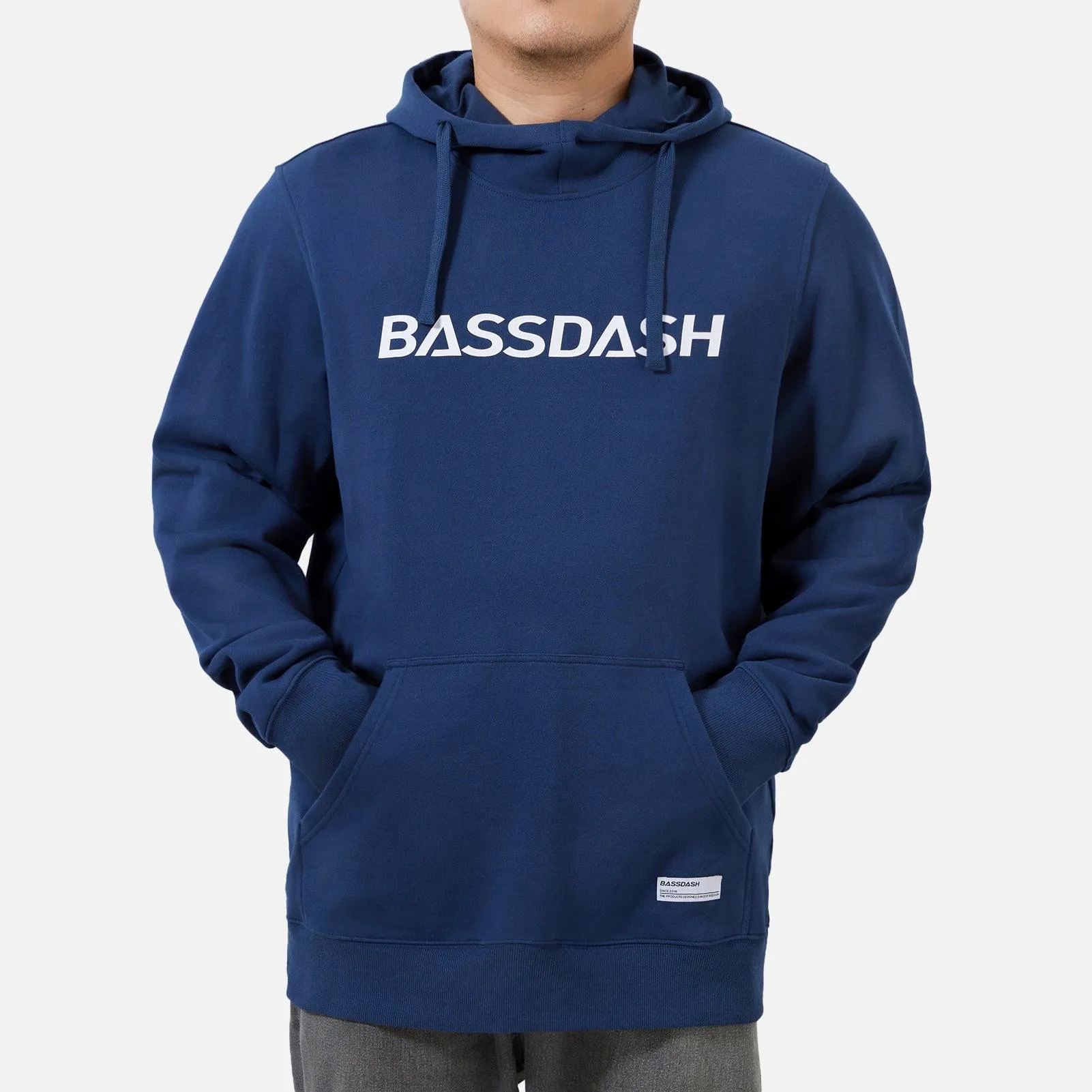 BASSDASH Men’s Cotton LS Hoodie