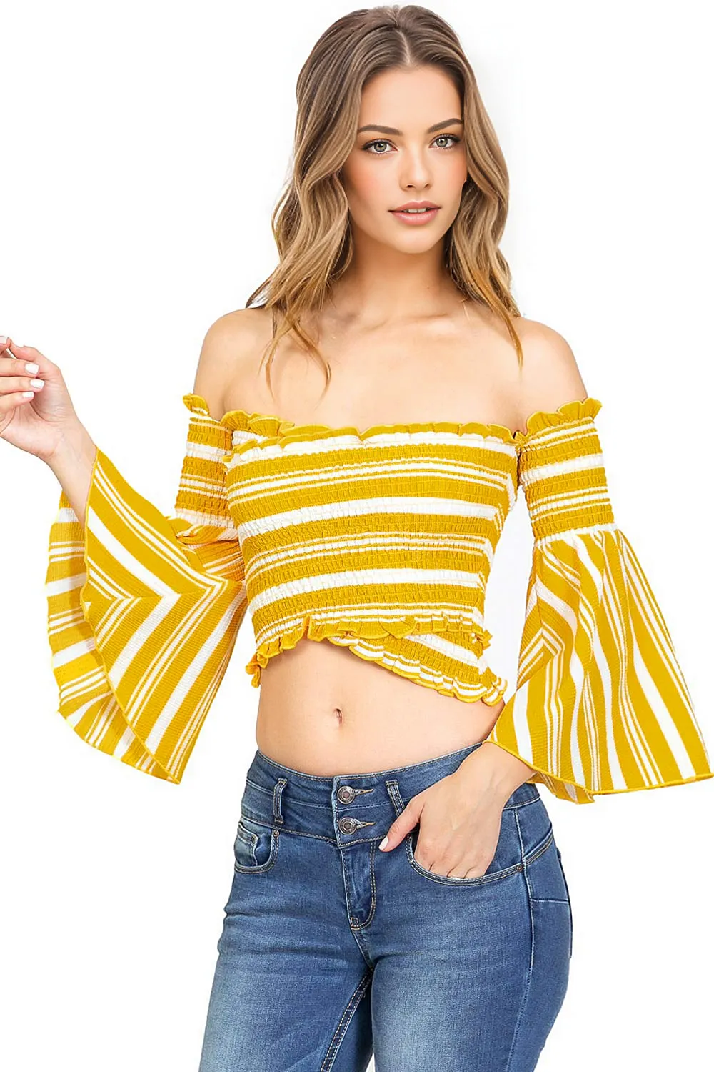 Bella Stripe Crop Top