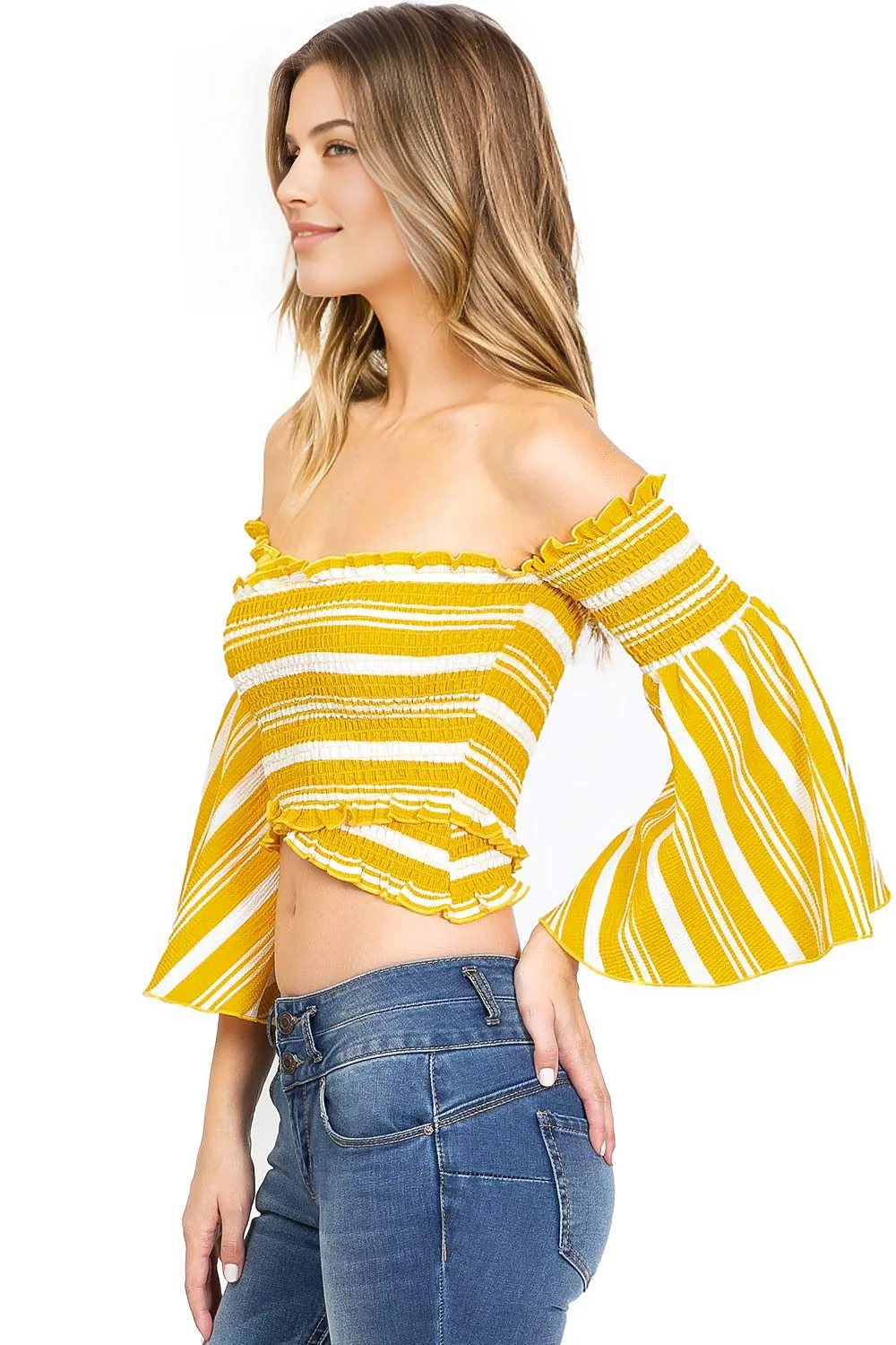 Bella Stripe Crop Top