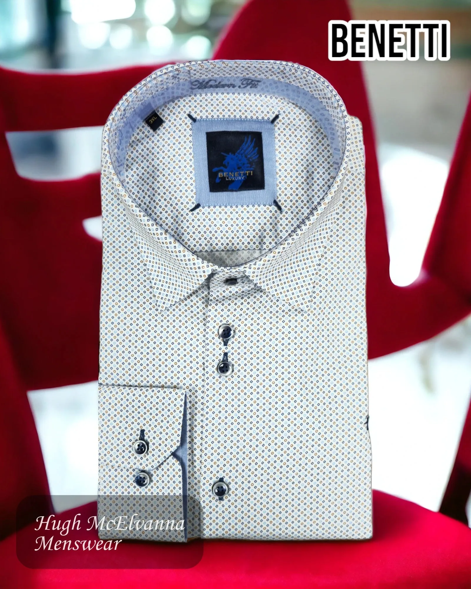 Benetti Biscuit Long Sleeve Shirt Style: HAVANA