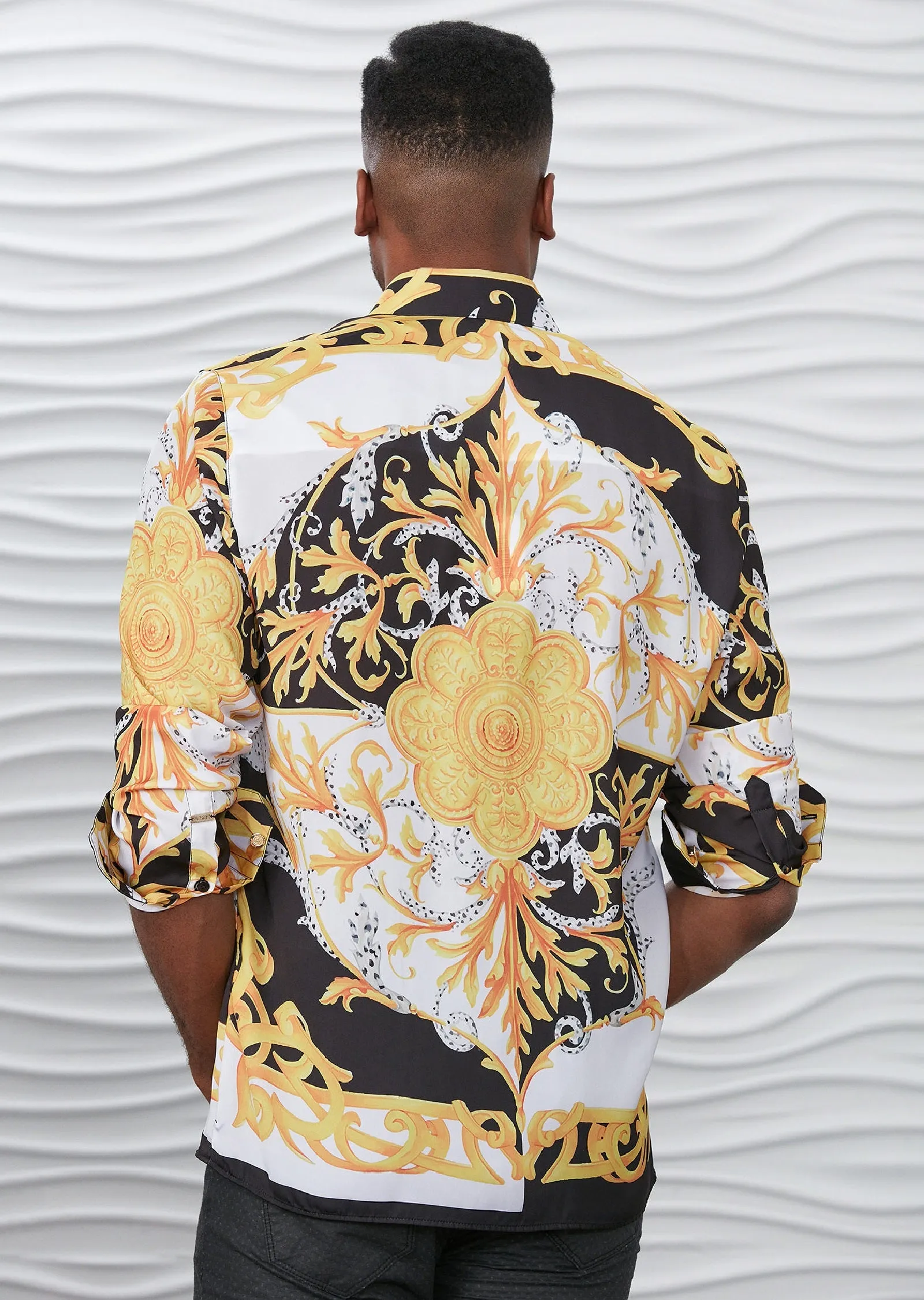 Black Gold Renaissance Silky Shirt