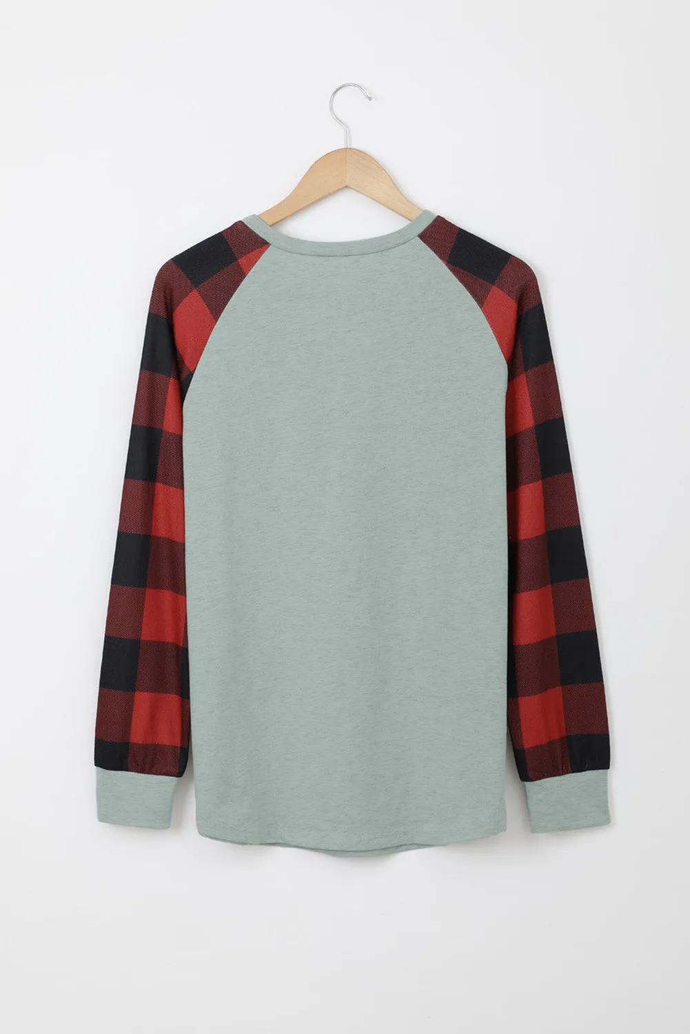 Buffalo Plaid Long Sleeve Sweatshirt