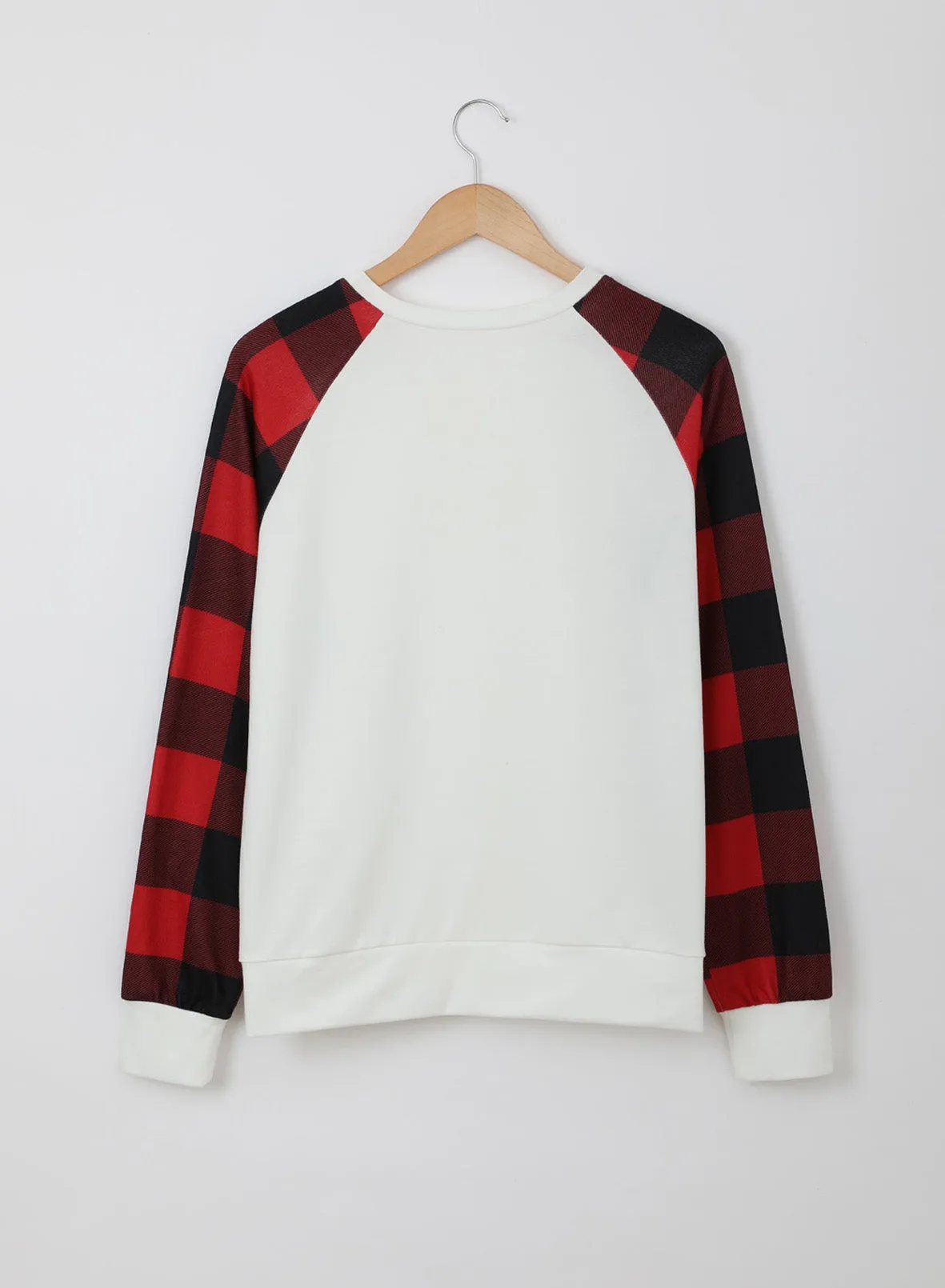 Buffalo Plaid Long Sleeve Sweatshirt