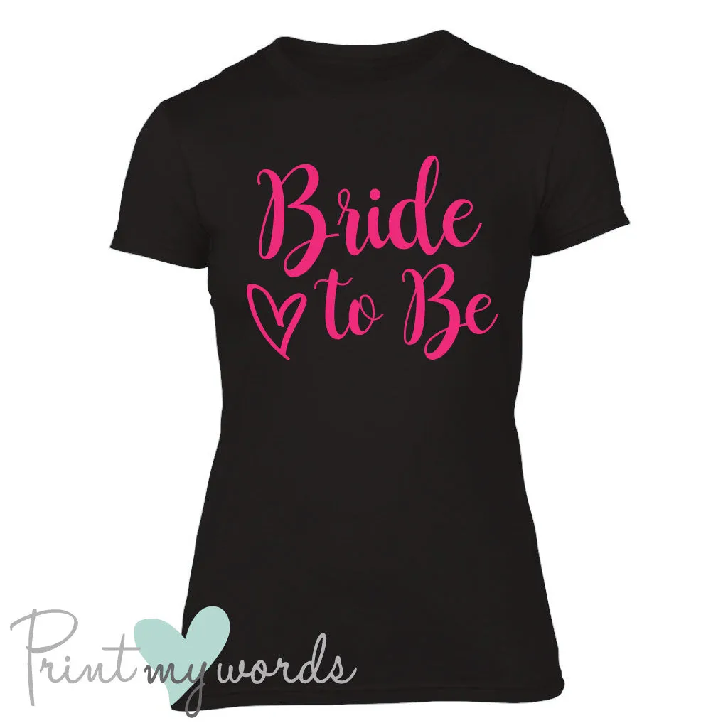 Calligraphy Style Hen Party T-Shirt - Bride To Be