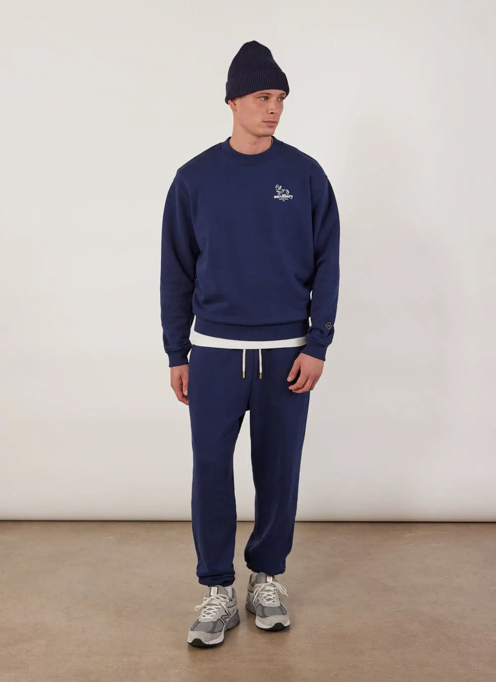 Canard Auxiliary Sweatshirt | Cotton | Navy