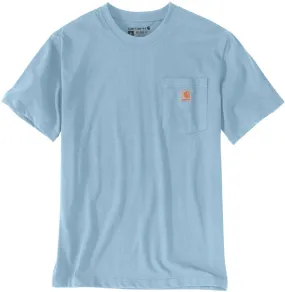 Carhartt Relaxed Fit Heavyweight K87 Pocket T-Shirt, Light Blue