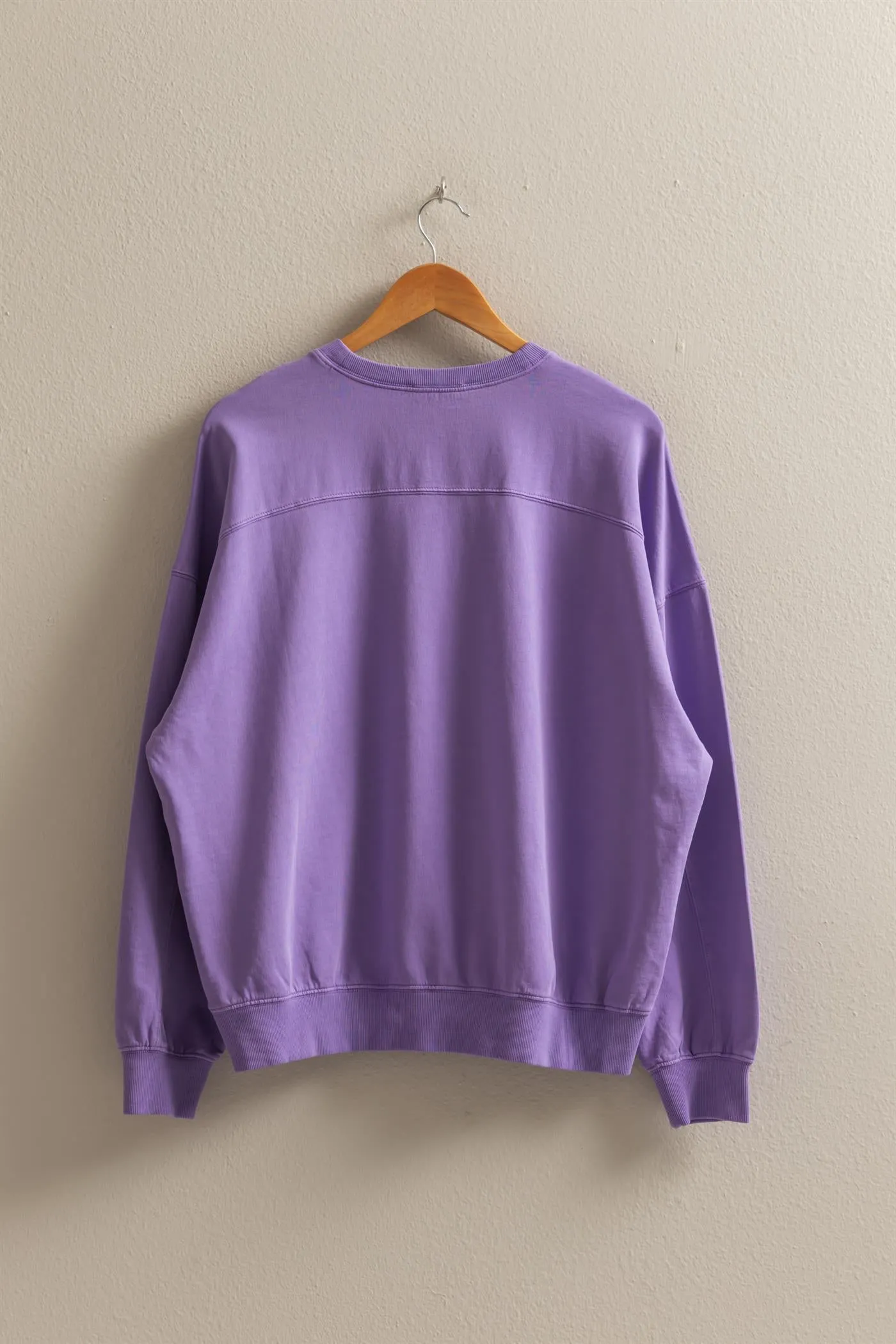 DZ25C733-Warm Long Sleeve French Terry Sweatshirt