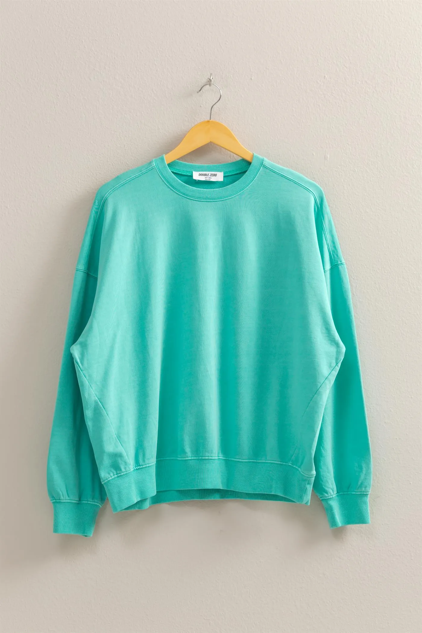 DZ25C733-Warm Long Sleeve French Terry Sweatshirt