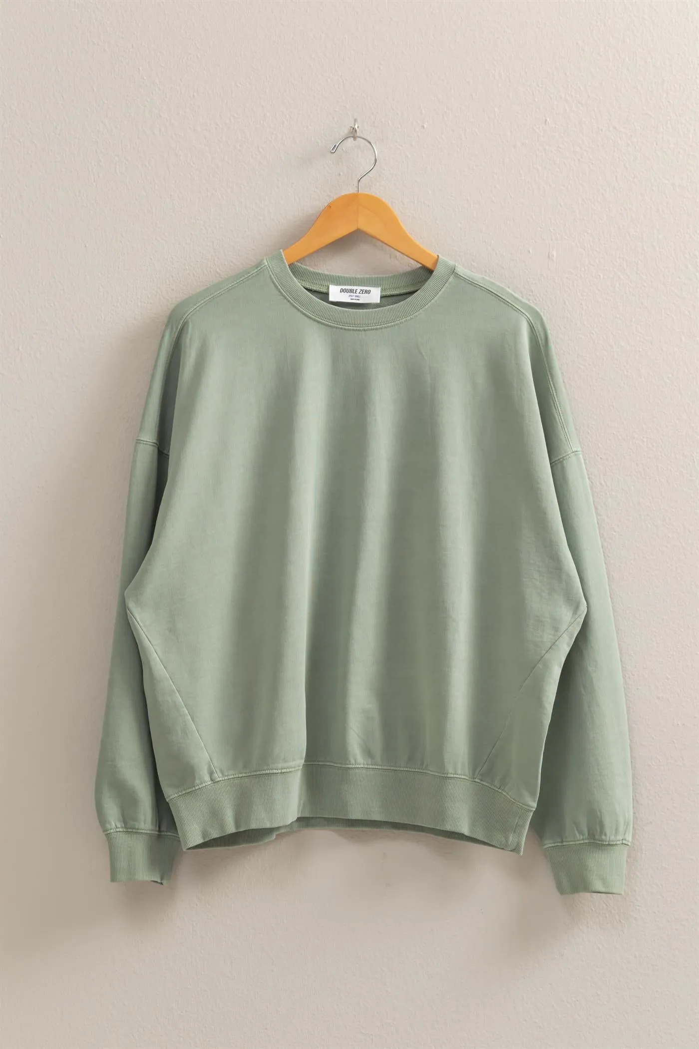 DZ25C733-Warm Long Sleeve French Terry Sweatshirt