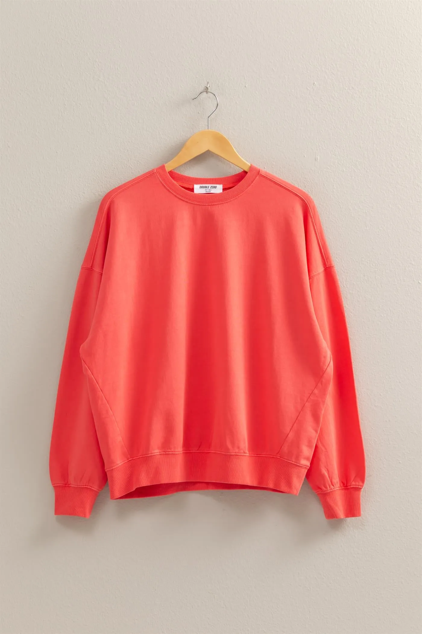 DZ25C733-Warm Long Sleeve French Terry Sweatshirt