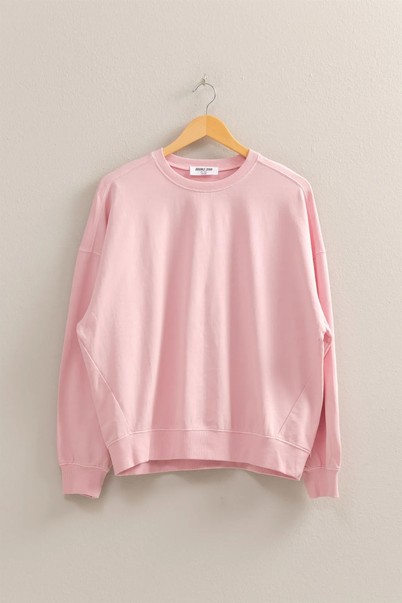 DZ25C733-Warm Long Sleeve French Terry Sweatshirt