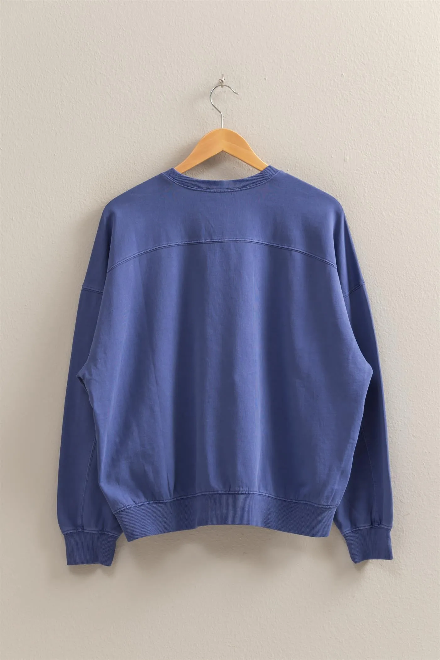 DZ25C733-Warm Long Sleeve French Terry Sweatshirt