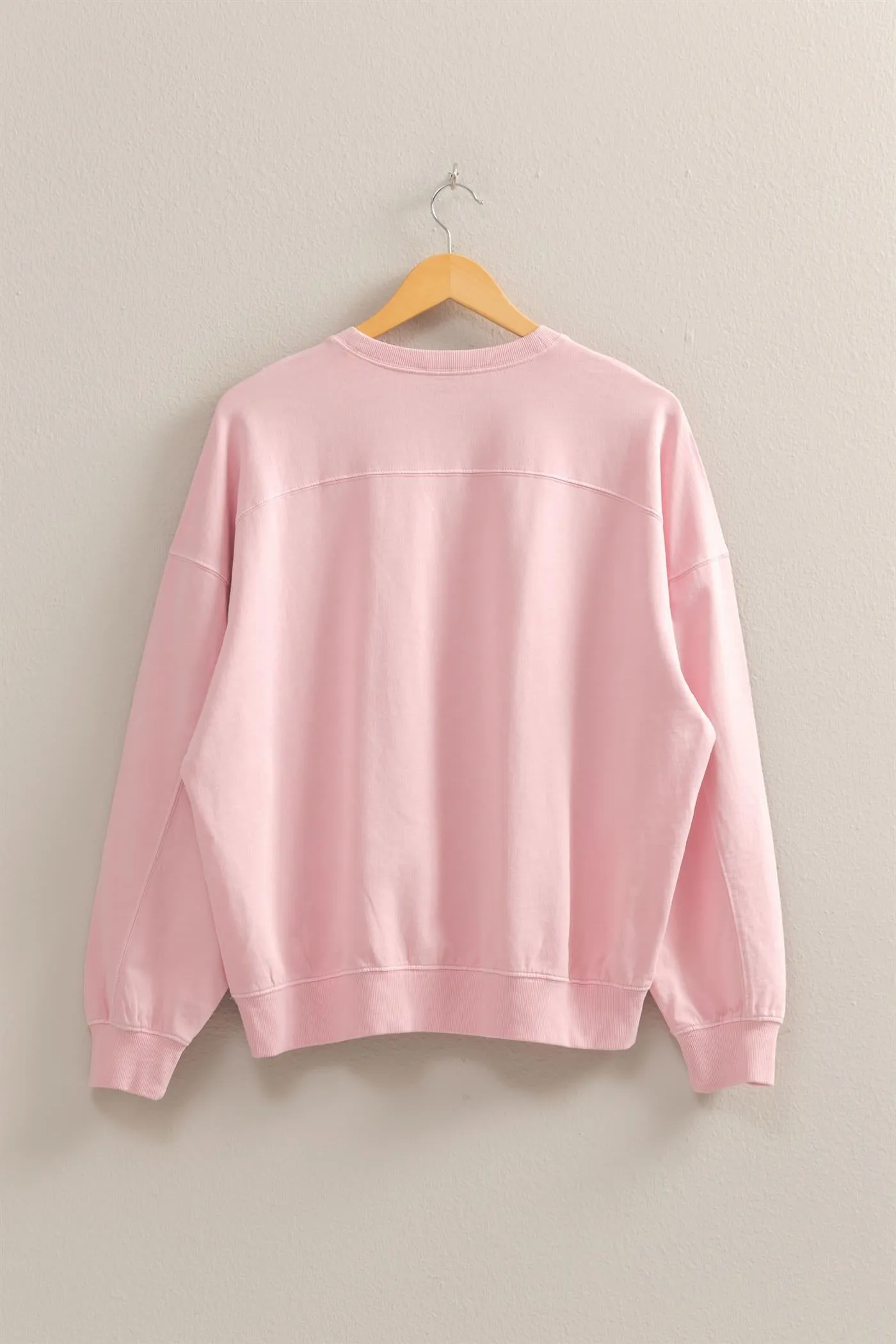 DZ25C733-Warm Long Sleeve French Terry Sweatshirt