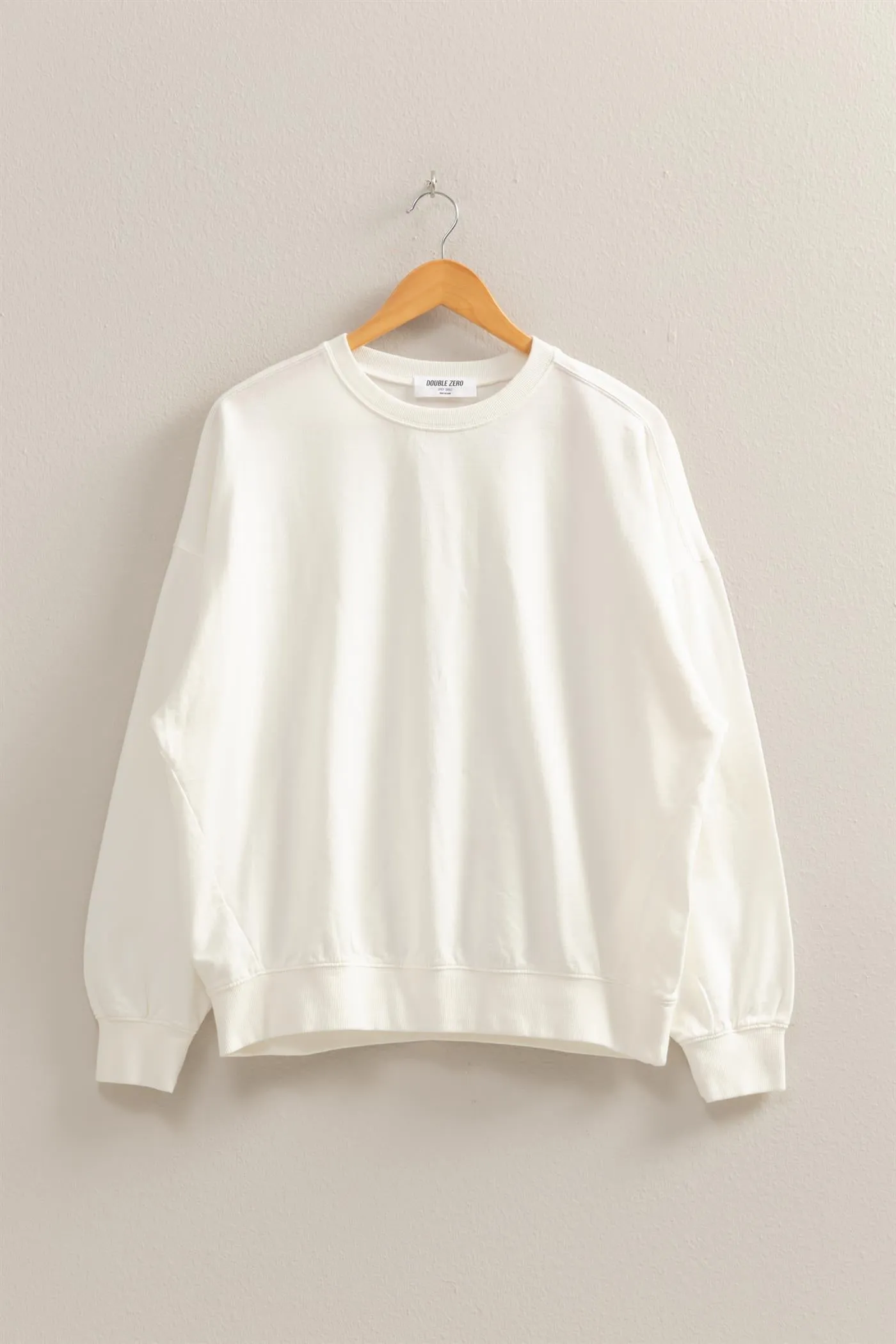 DZ25C733-Warm Long Sleeve French Terry Sweatshirt