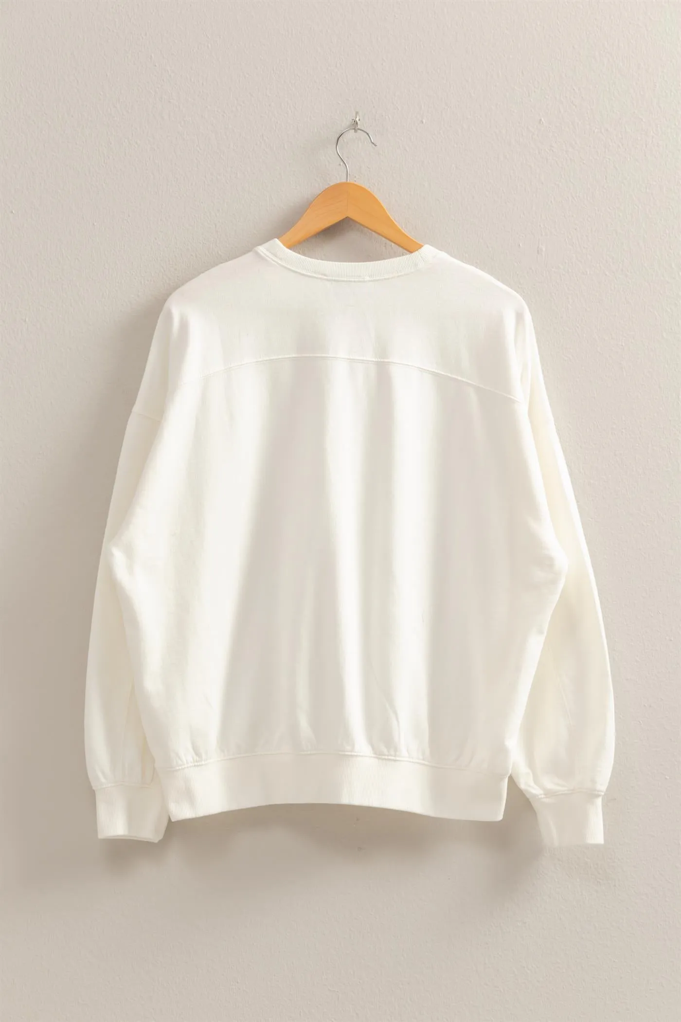 DZ25C733-Warm Long Sleeve French Terry Sweatshirt