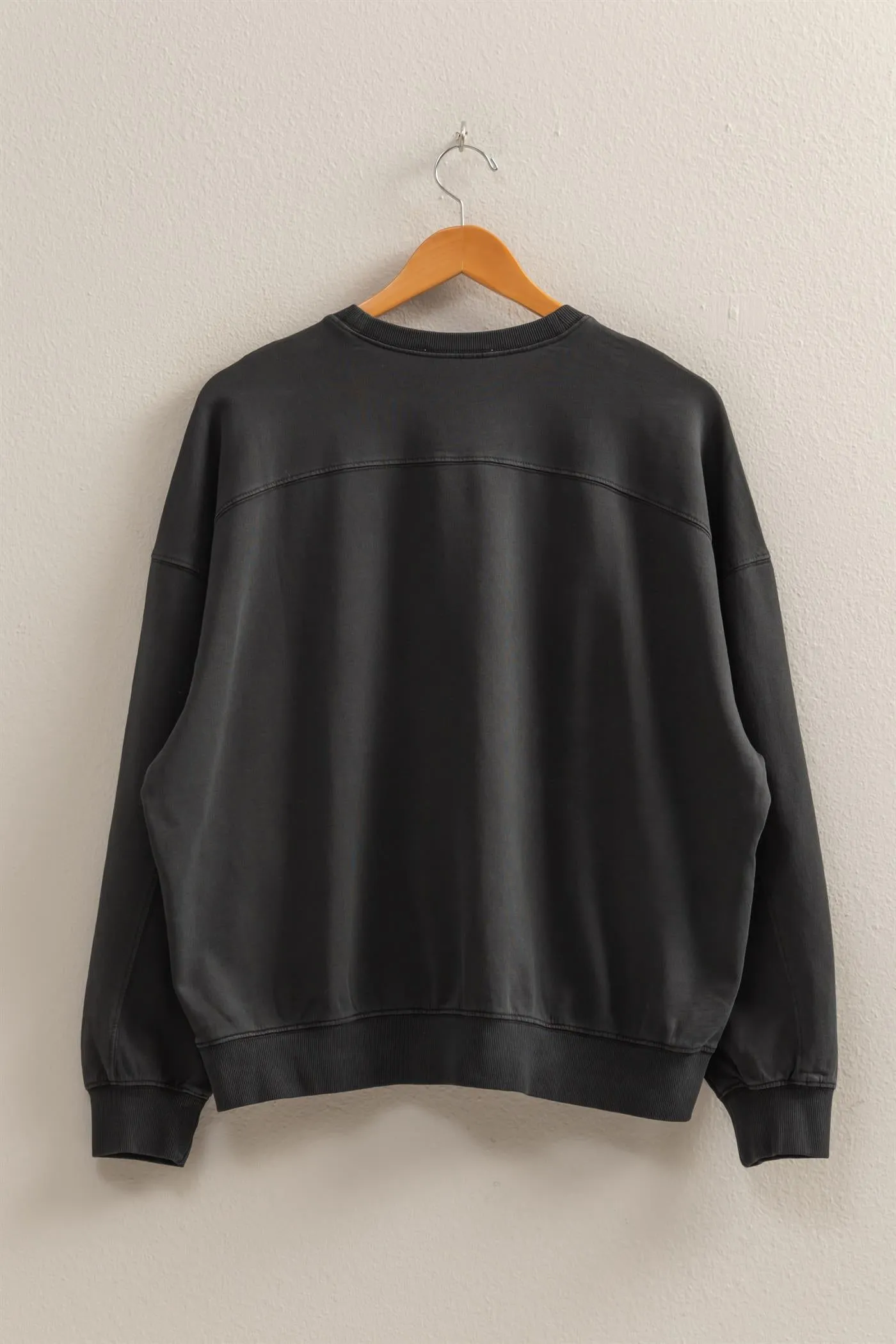 DZ25C733-Warm Long Sleeve French Terry Sweatshirt