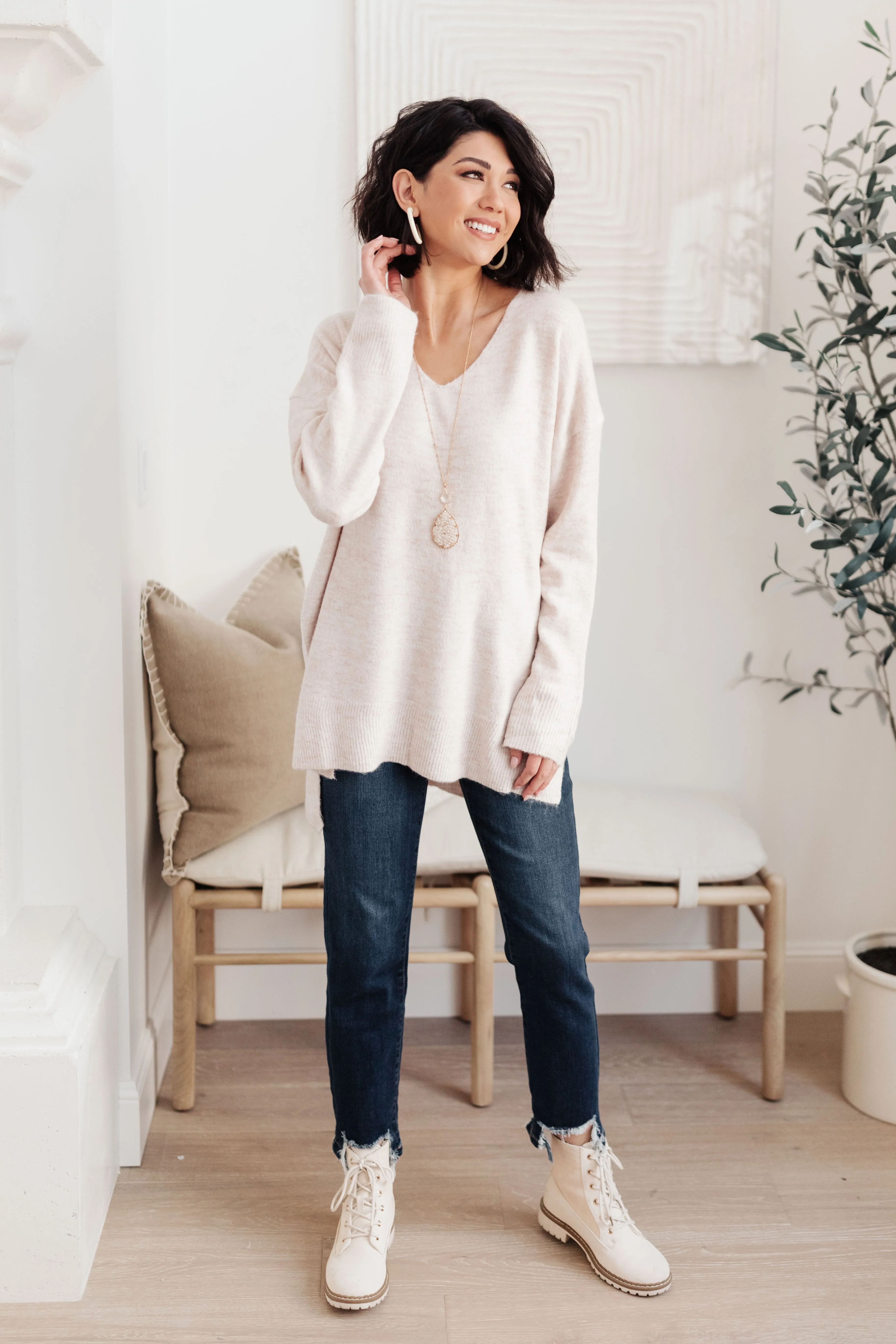 Effortless Sweater in Light Pink