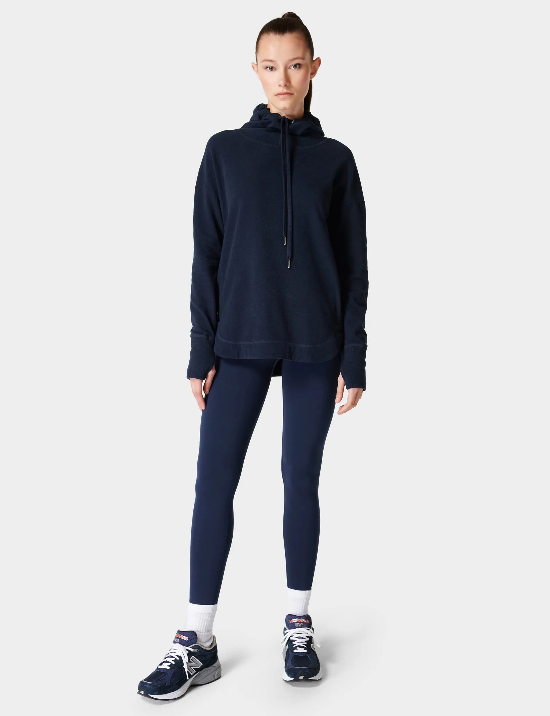 Escape Italian Fleece Hoody - Navy Blue