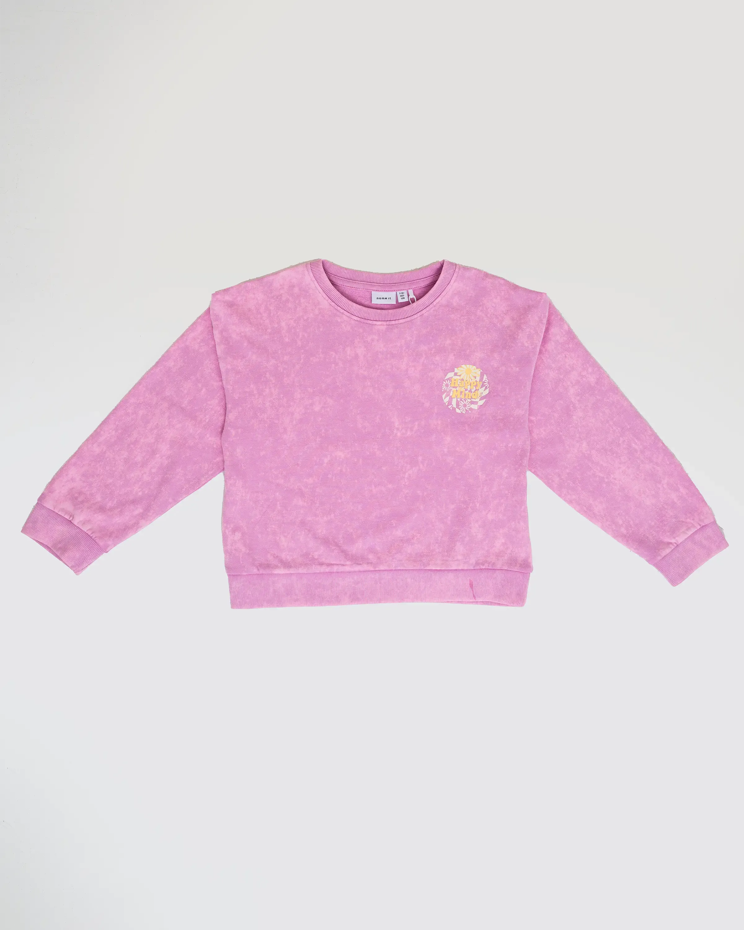 Girls Flashed Sweatshirt in Pastel Lavender