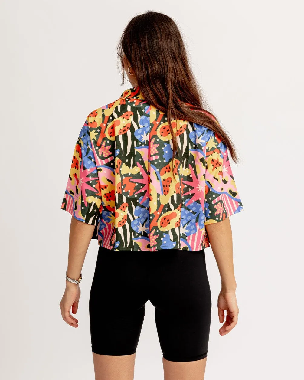 Hued Cropped Shirt