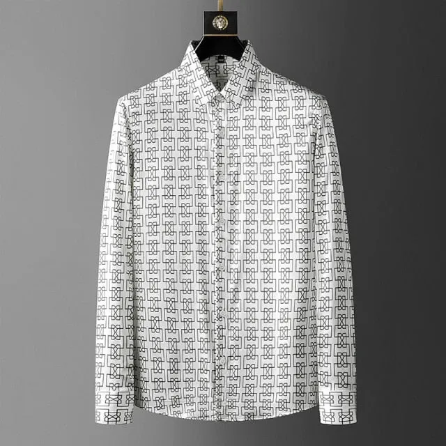 Interconnect Geometric Pattern Style Shirt