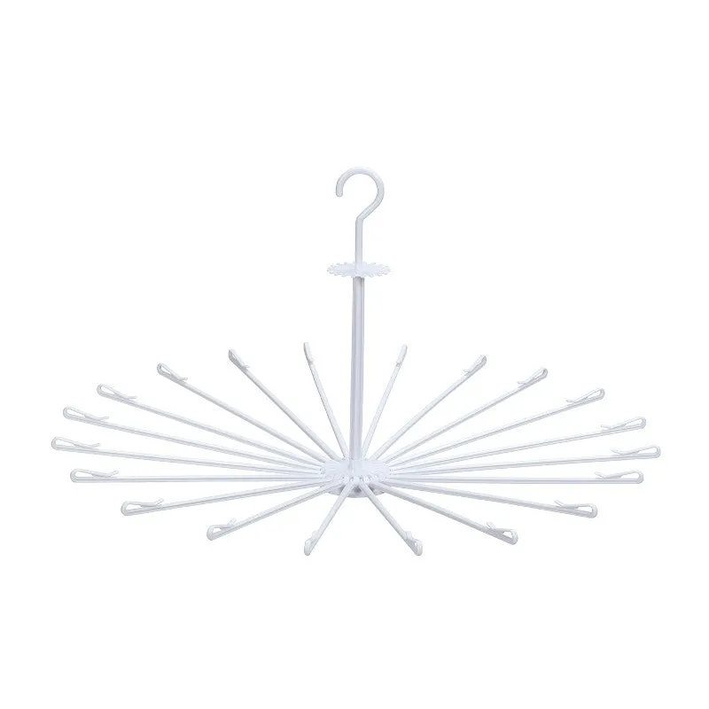 Kokubo Parasol-Shape Fodable Clothes Hanger (White)