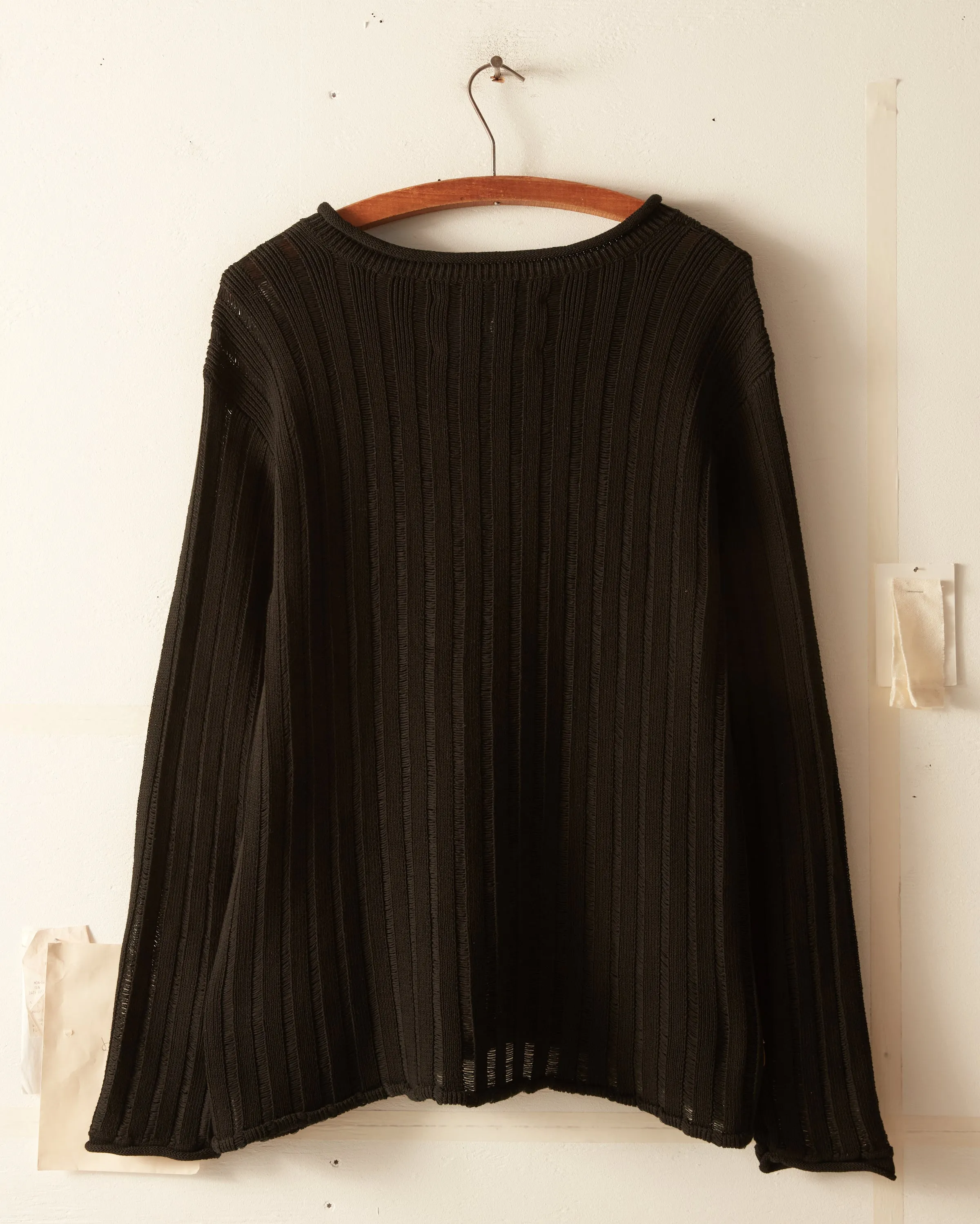 Ladder Stitch Pullover - Black