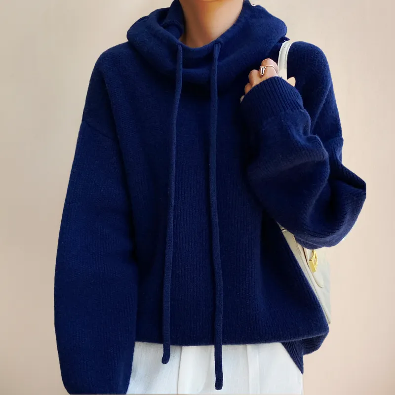 LAURE - KNITTED HOODIE