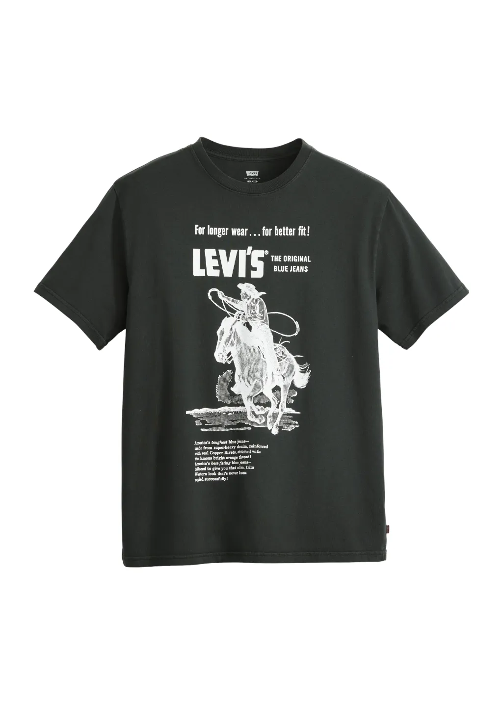 Levi's - SS Relaxed Fit Tee - Longer Wear GD Caviar