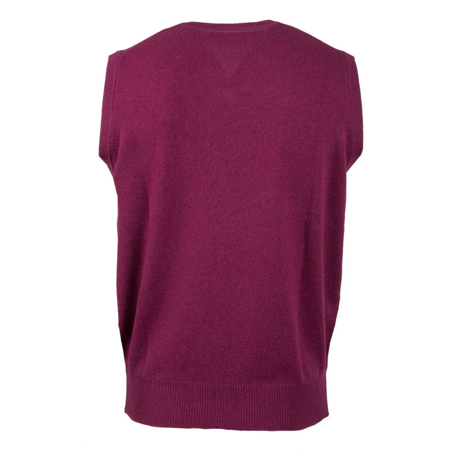 Men's Hawick Knitwear V-Neck Slipover  Boysenberry