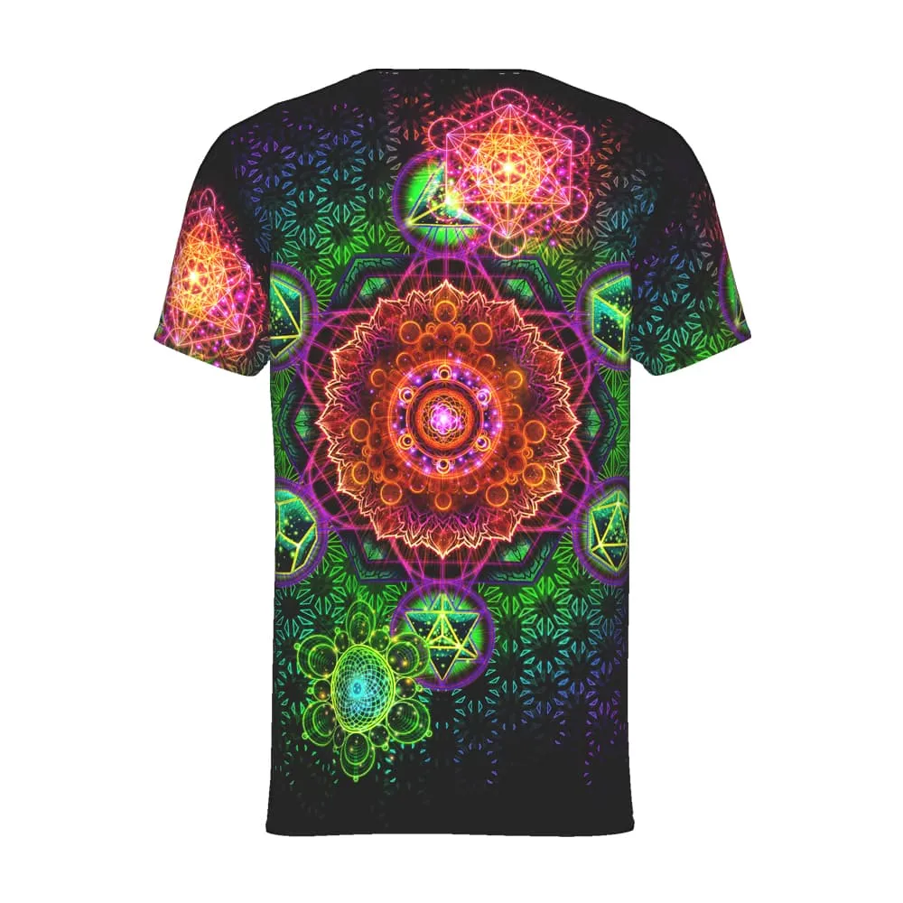 Mens Rave Shirt | Psy Clothing | Sacred Geomery Shirt | Fractal Shirt | Psy Wholeness (TS)