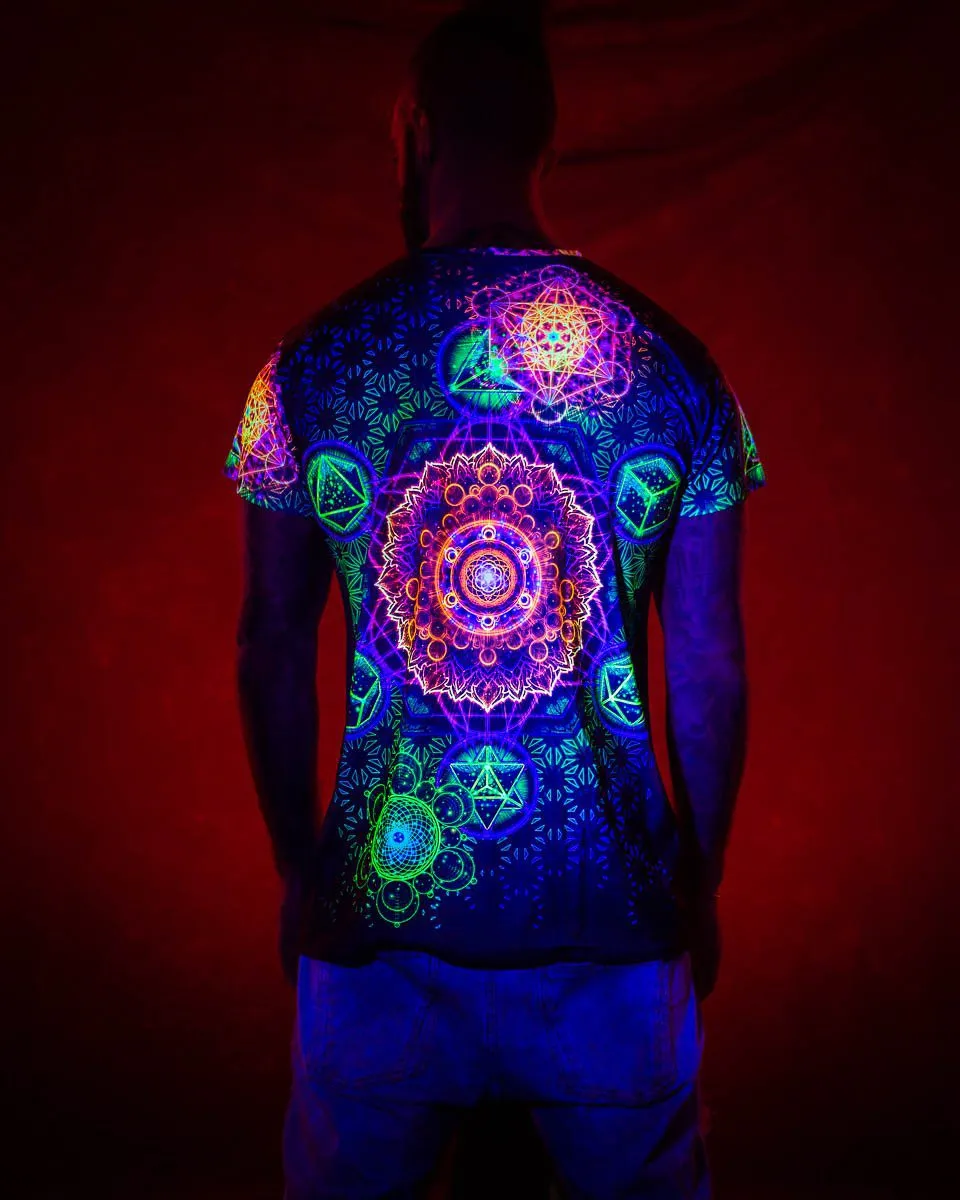 Mens Rave Shirt | Psy Clothing | Sacred Geomery Shirt | Fractal Shirt | Psy Wholeness (TS)