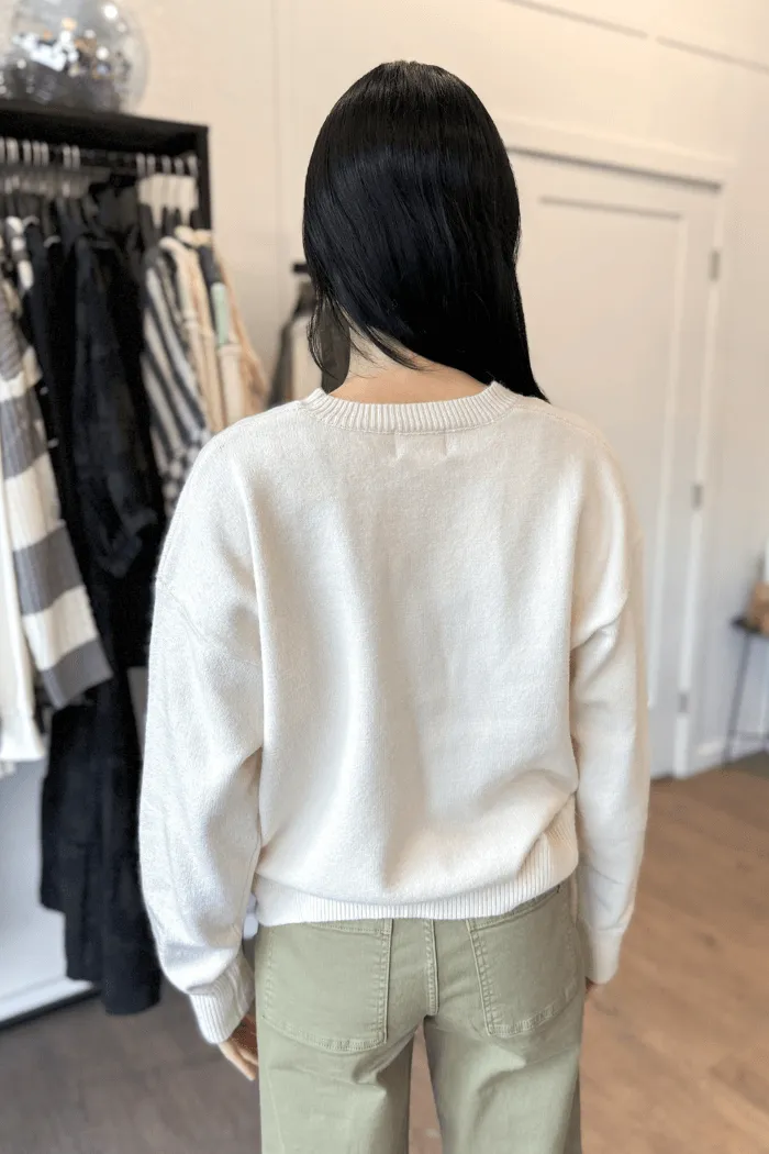 Nashville Chenille Sweater in Ivory