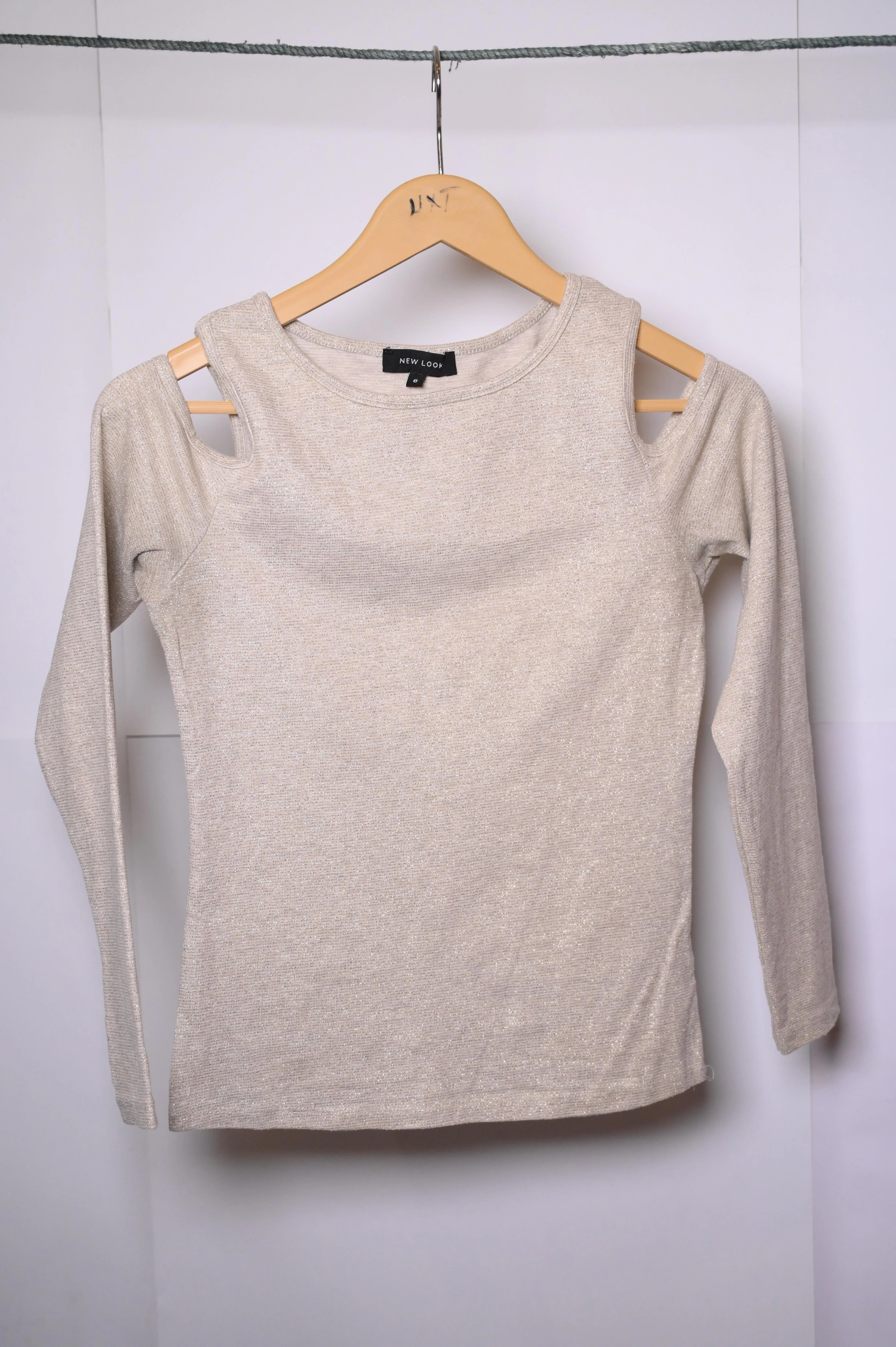 New Look Cream Sweatshirt (Small)