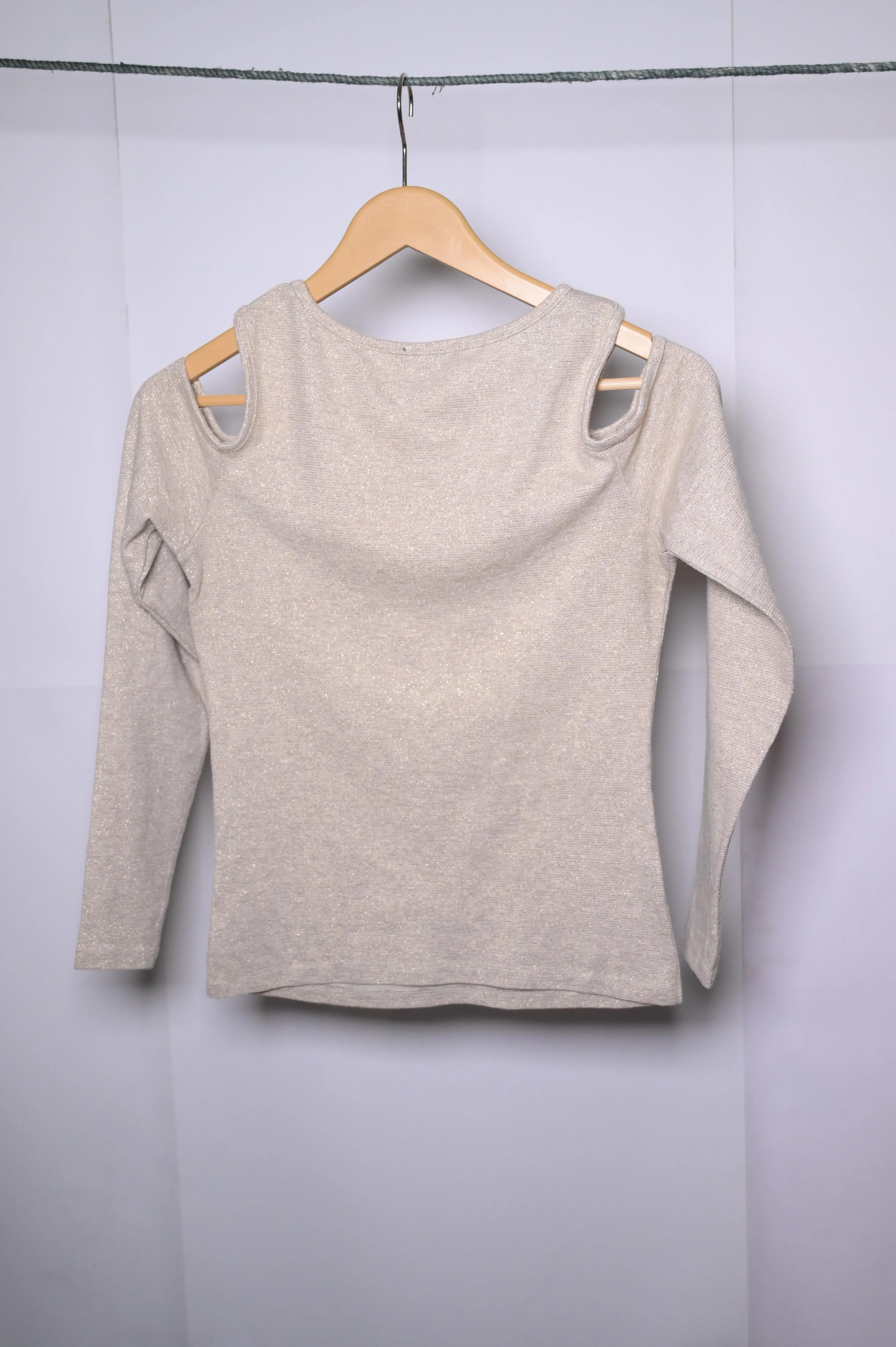 New Look Cream Sweatshirt (Small)