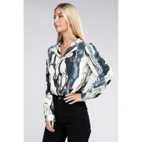 NUVI APPAREL Multicolor Buttoned down Blouse