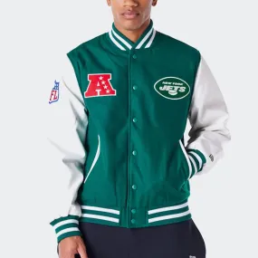 NY JETS NFL PATCH VARSITY JACKET