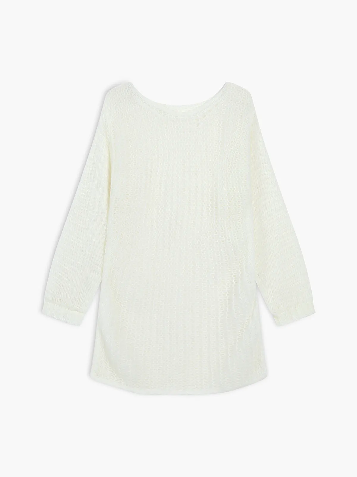 Open Knit Graceful Oversized Sweater