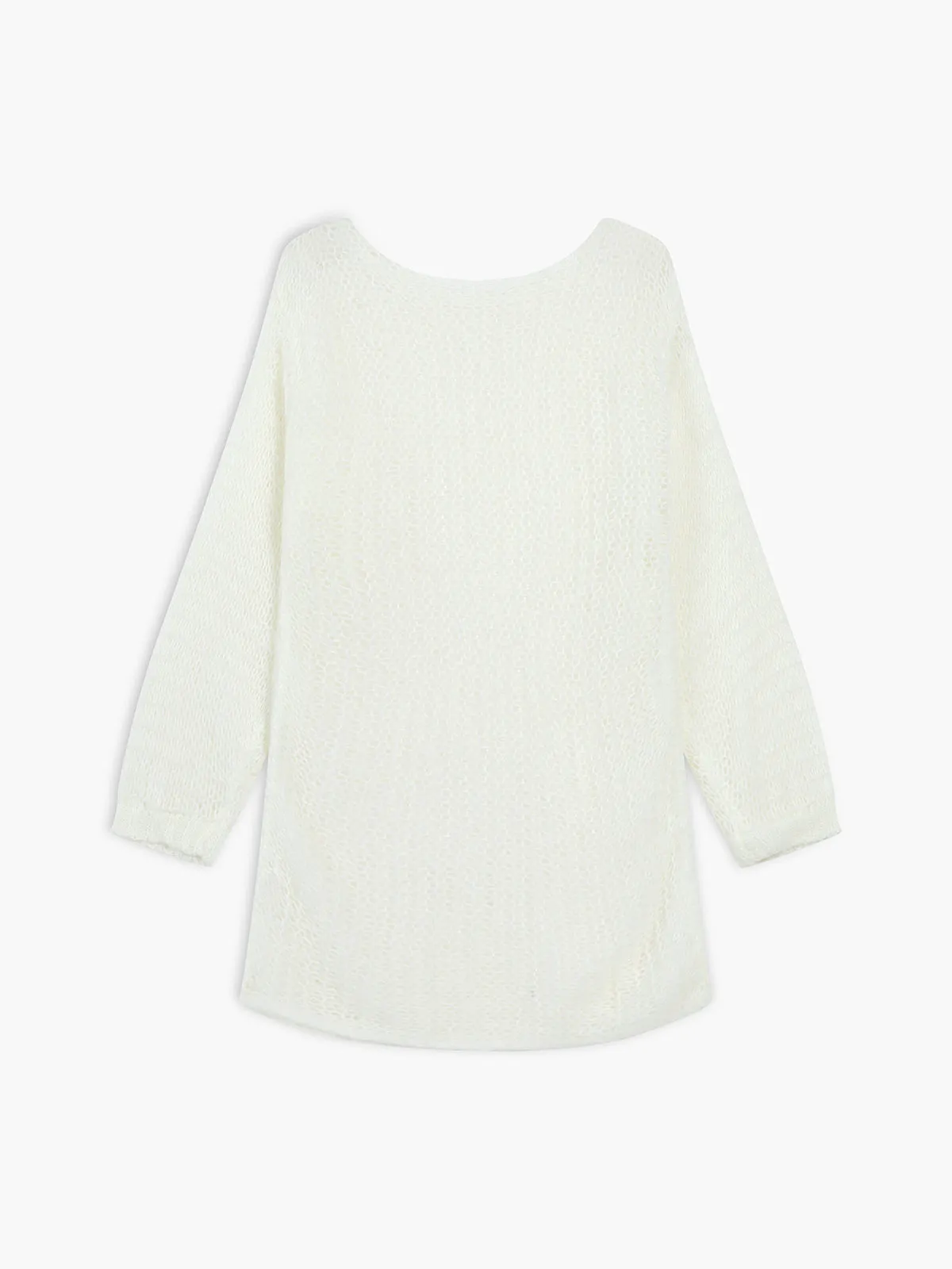 Open Knit Graceful Oversized Sweater