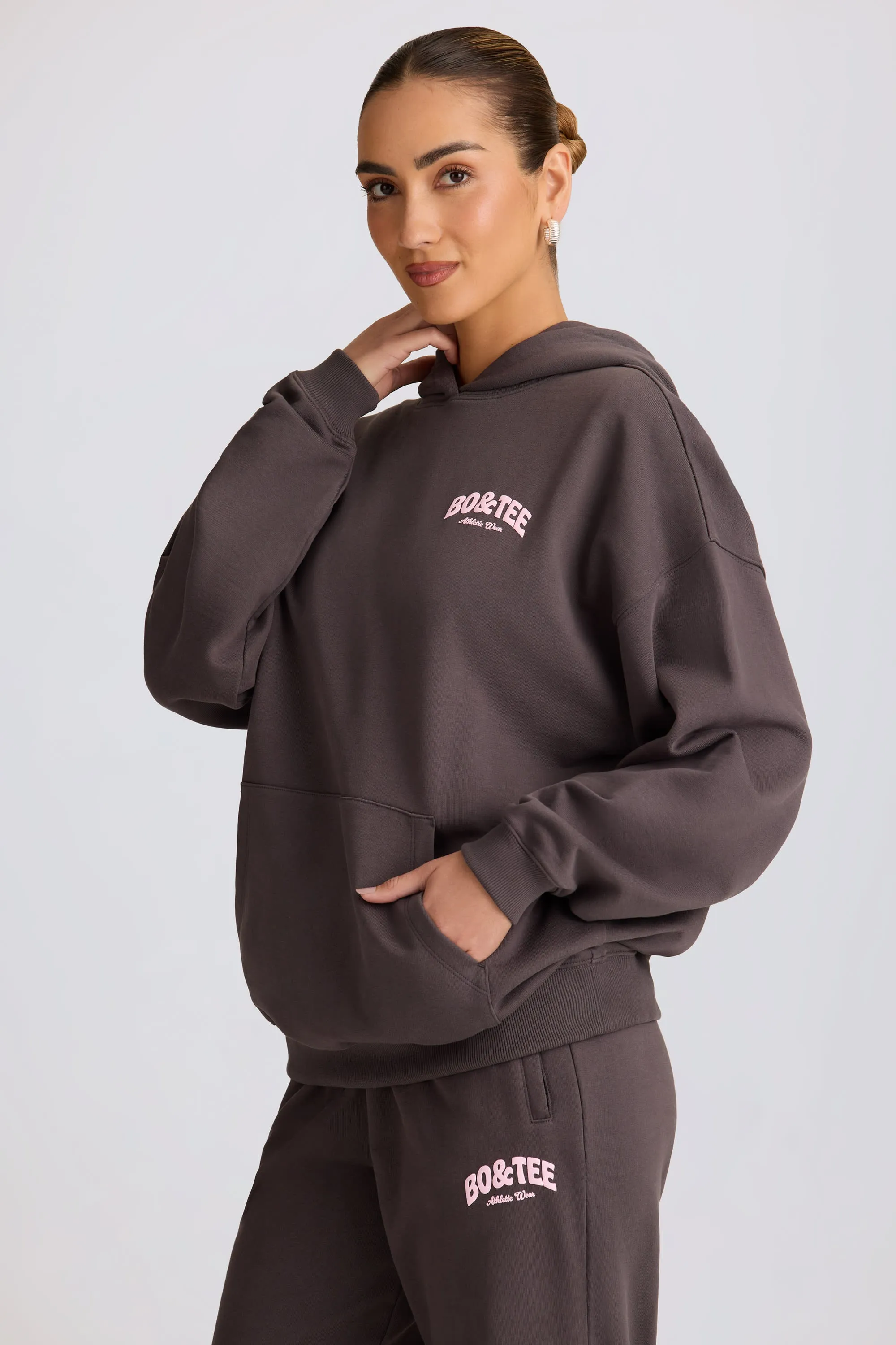 Oversized Hoodie in Charcoal Grey