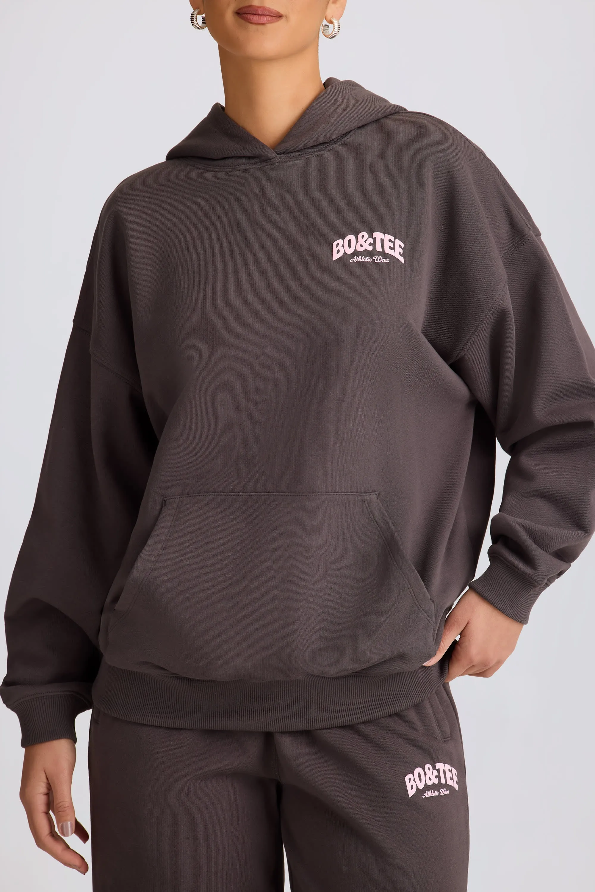 Oversized Hoodie in Charcoal Grey