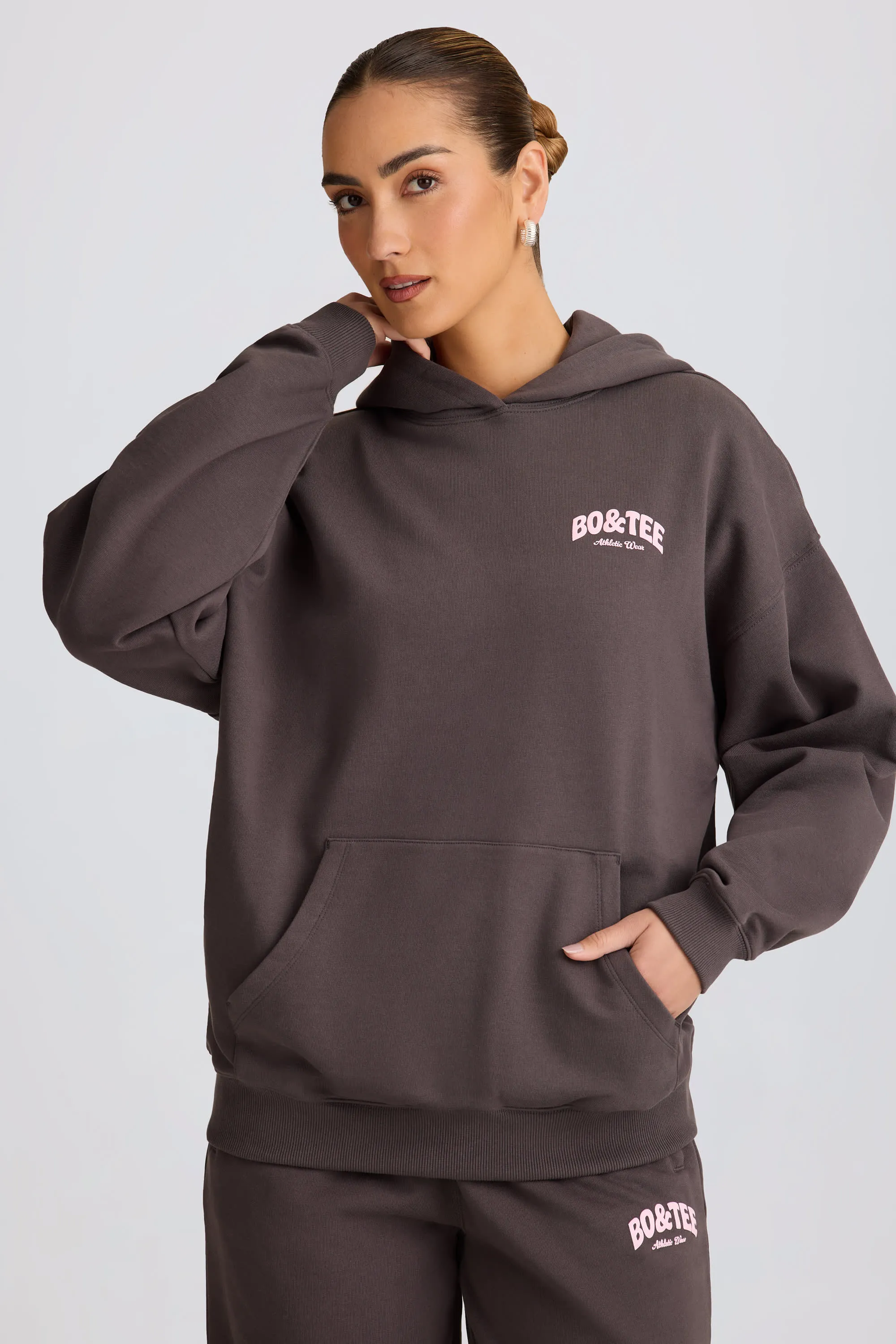 Oversized Hoodie in Charcoal Grey