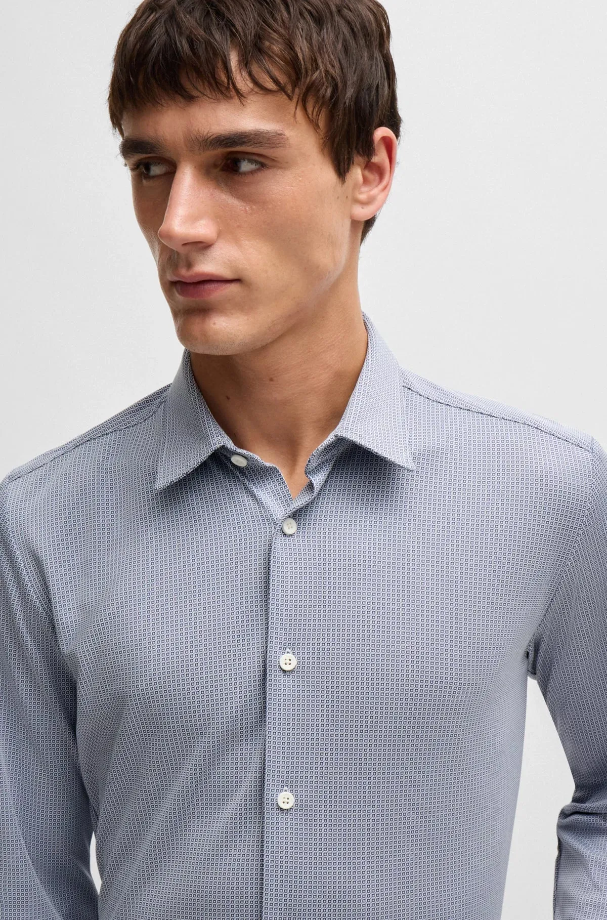 P-Roan Kent Slim Fit Shirt in Performance Stretch Fabric 50527710