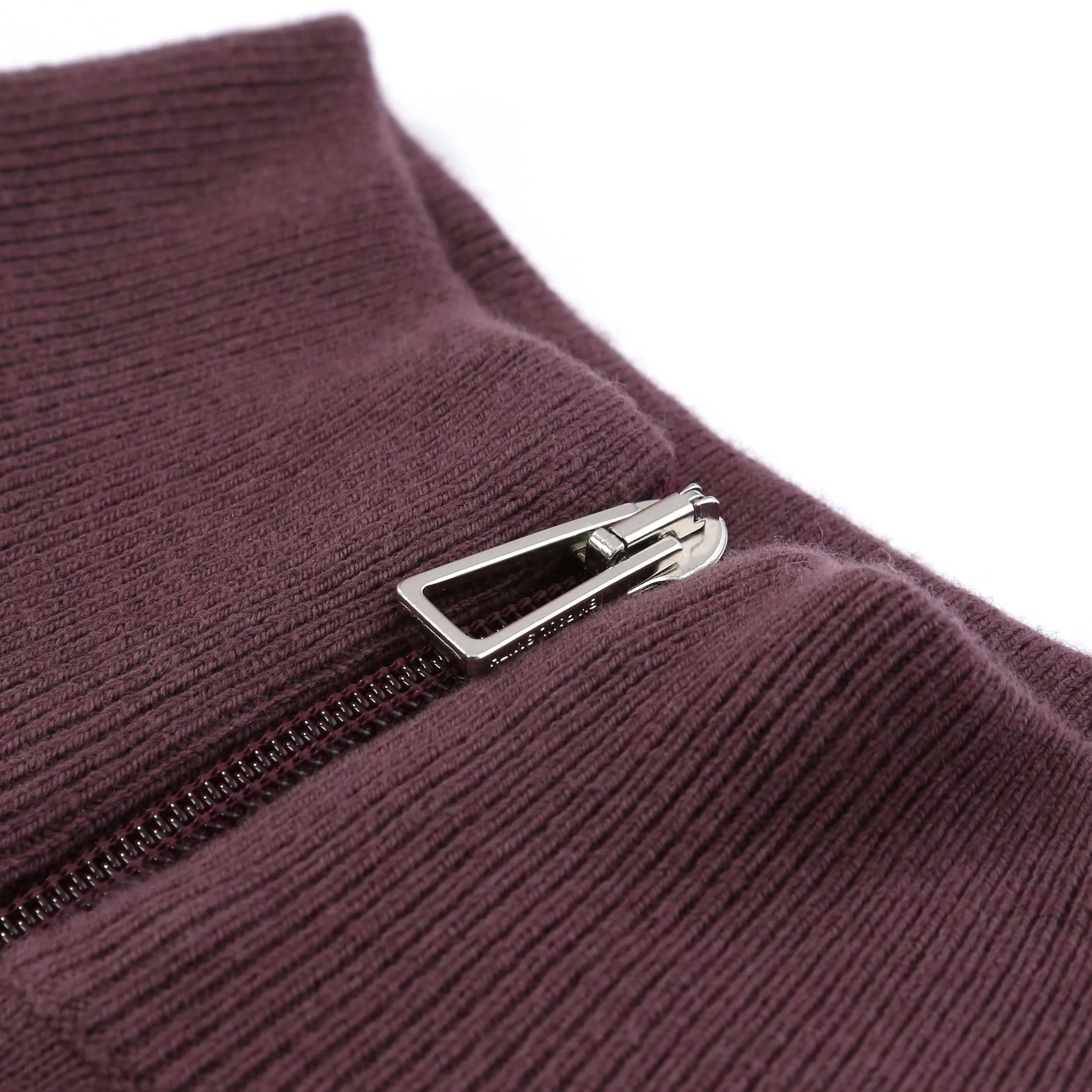 Paul Smith Zip Neck Zeb Bad Knitwear in Plum