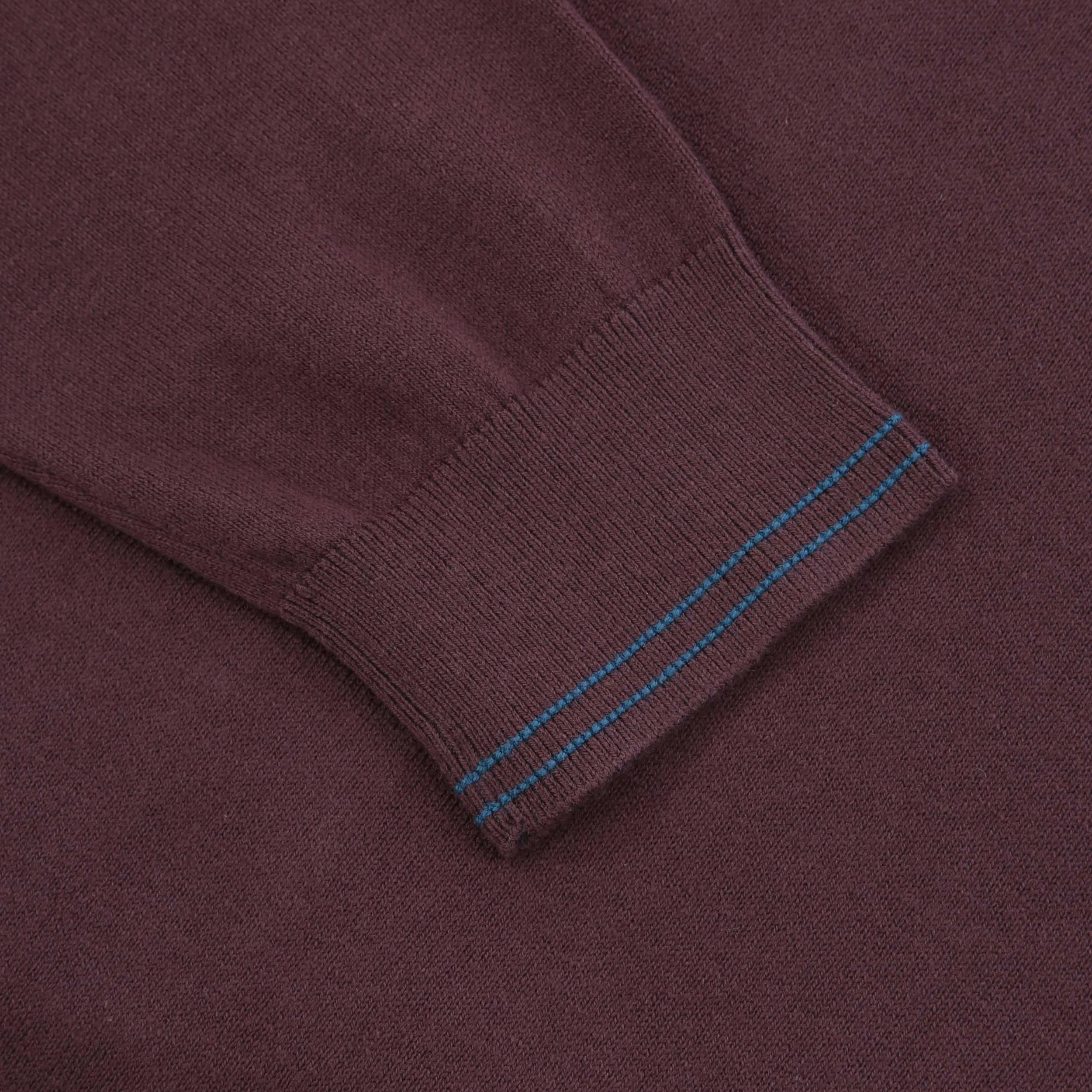 Paul Smith Zip Neck Zeb Bad Knitwear in Plum