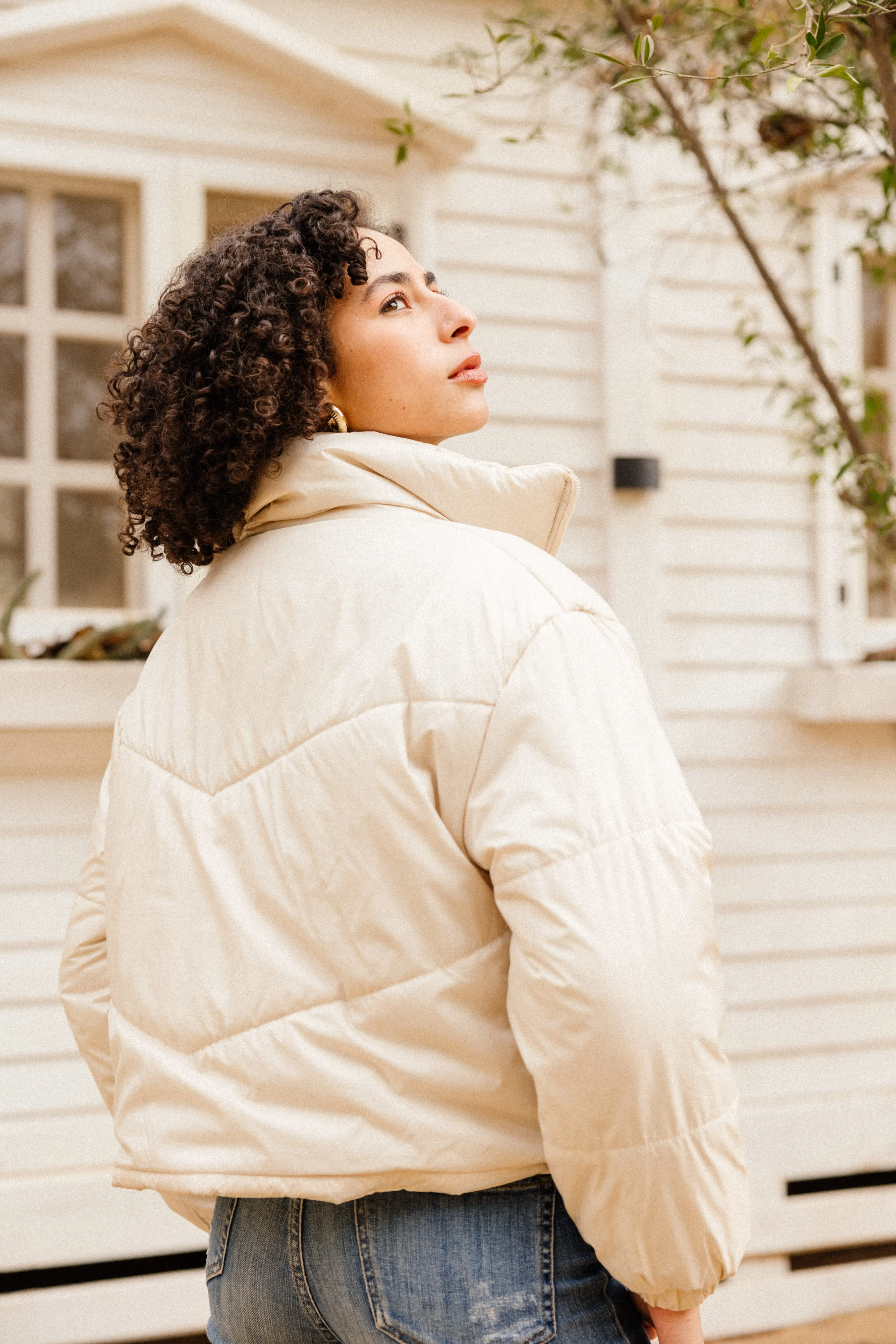 PUFFER JACKET CREAM